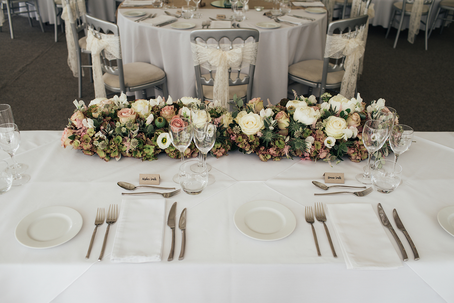 Top table place settings