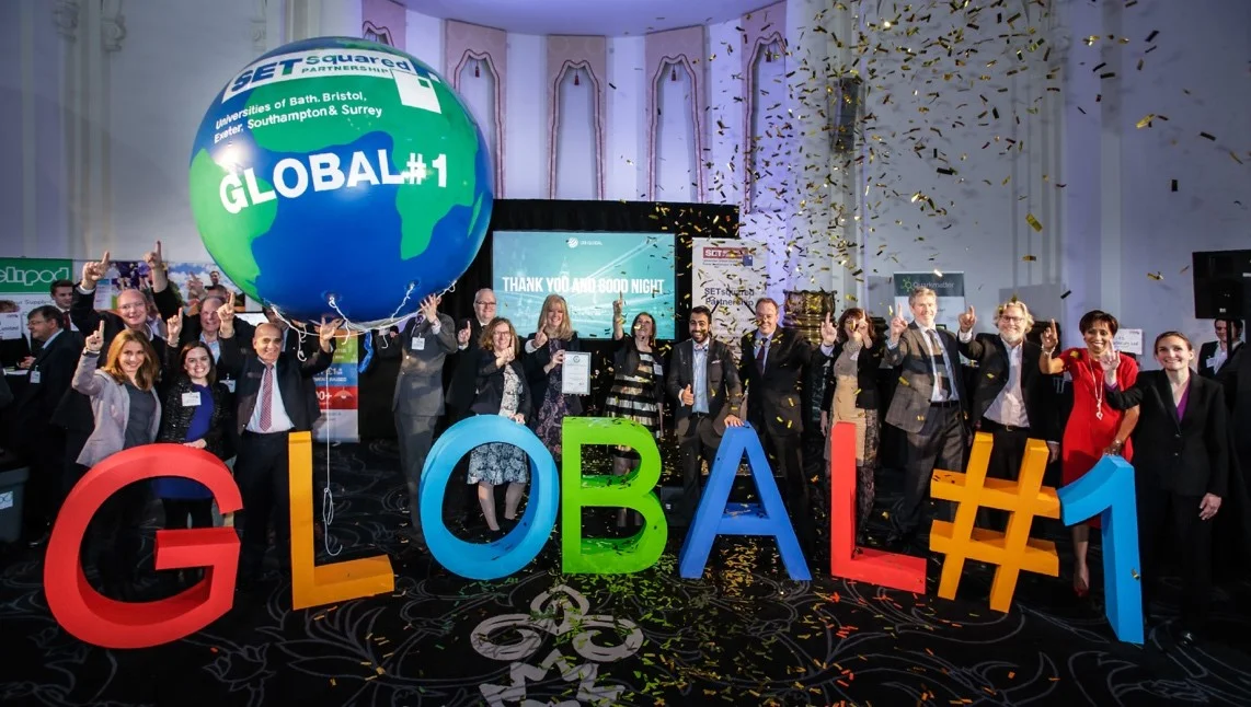 SETsquared staff celebrate being named world number one incubator