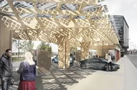Hewitt Studios K:Port- electric vehicle charging hub