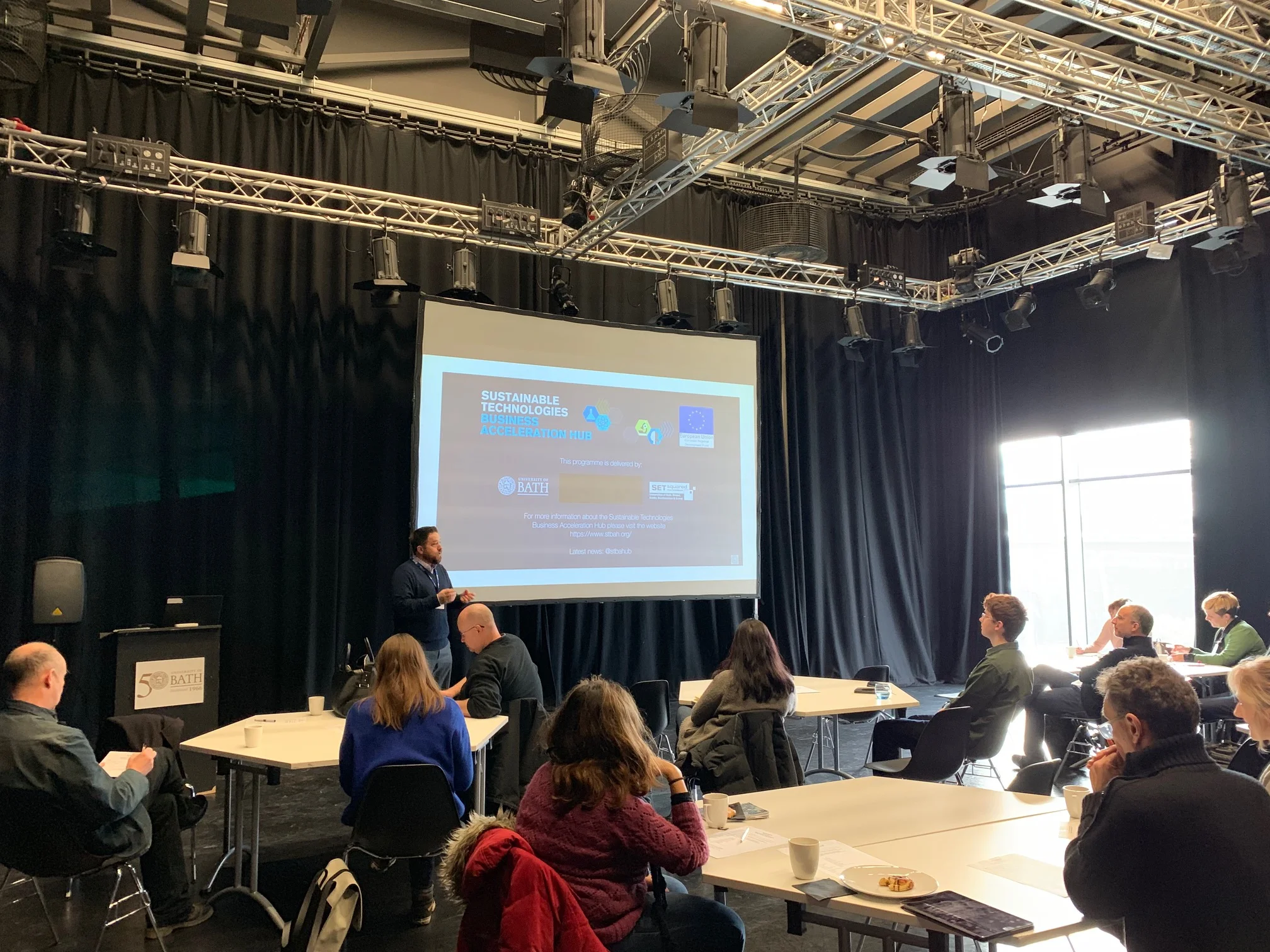 Jason Camp, Research Associate welcomes delegates to the STBAH ACE event
