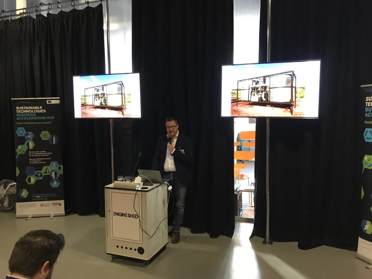 James McPhail from Carbon Gold discussing carbon-rich soil additives to help cool the planet.