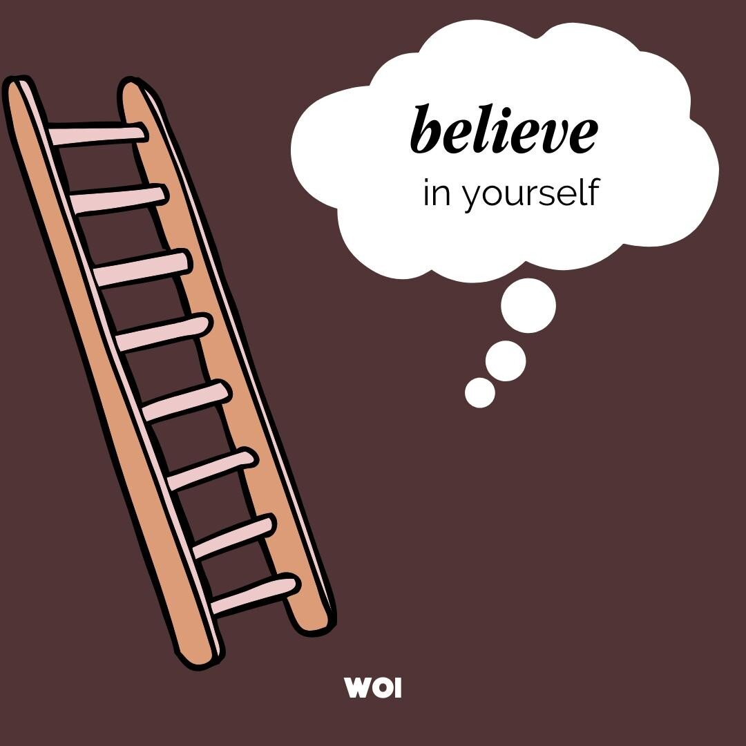 Believe in yourself - climb that ladder, scale that mountain, feel your fear and do it anyway 💭 #inspiration #thoughtfortheday #theWOI #WomenofInspiration #challenge #achievement #success #belief