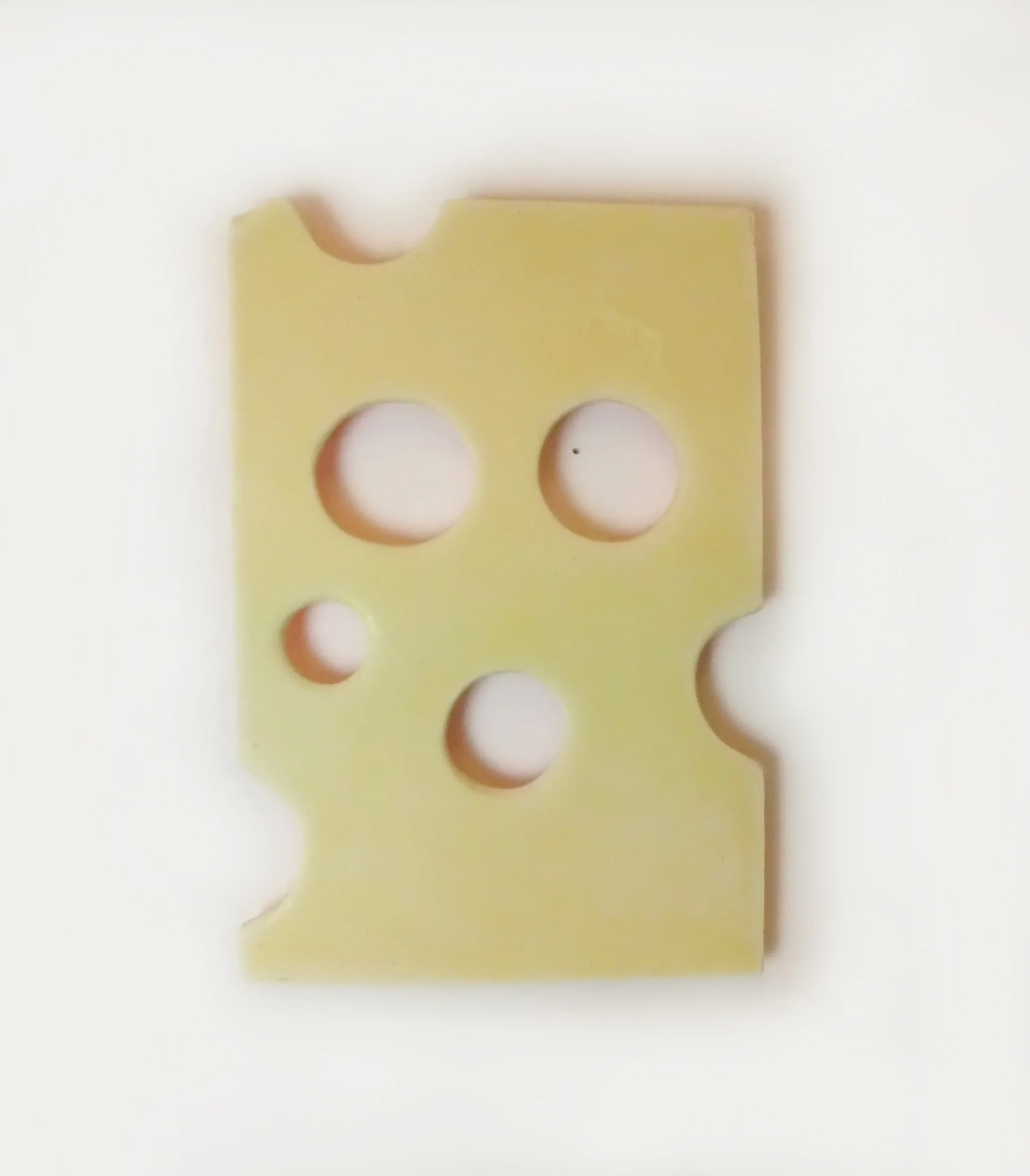 angry cheese man acrylic one, pigment \ 40 x 28 x 3 cm .