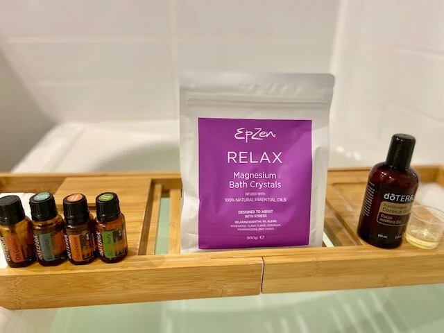 Epsom salt and doTERRA essential oils immunity boosting bath