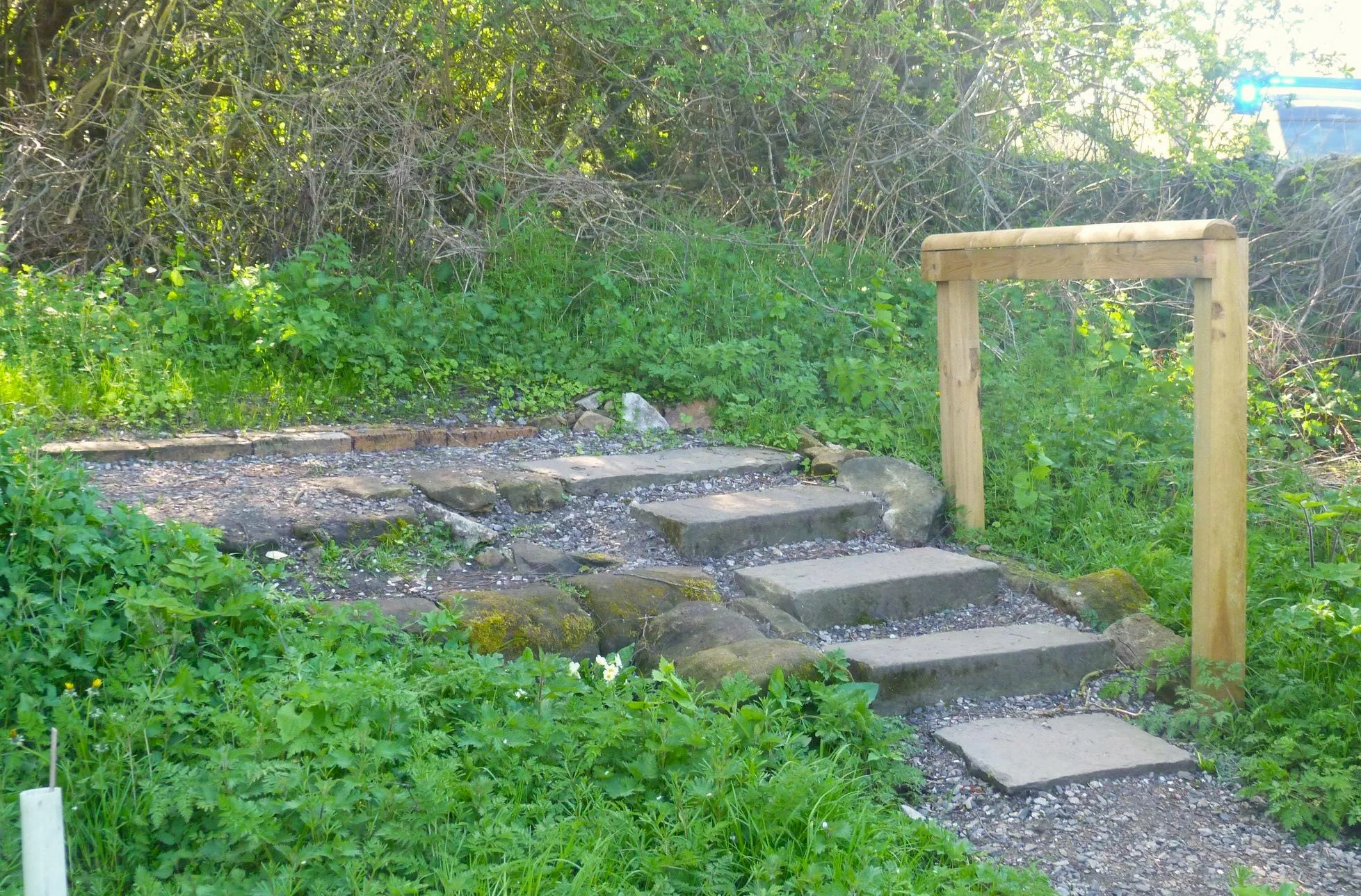 New steps and handrail.JPG