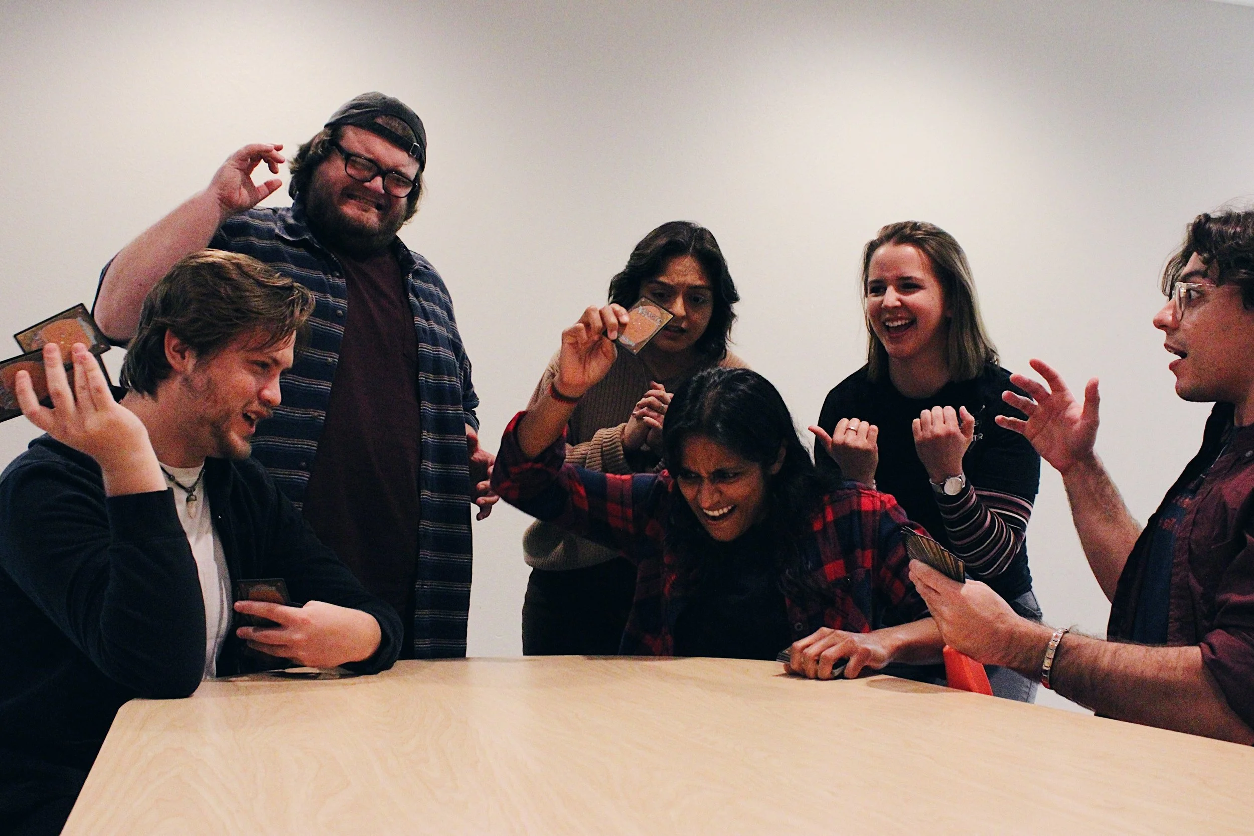 L-R: Reese Twilla, Bennett Morgan, Jena Rashid, Komal Patel, Bre Wells, and Miguel Antonio Algarin Flores