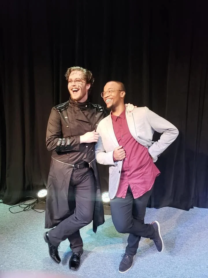 Casey Casteel and Arius West at the Orlando Fringe production