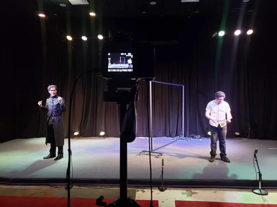Casey Casteel and Manuel Solis-Bauza at the Orlando Fringe production