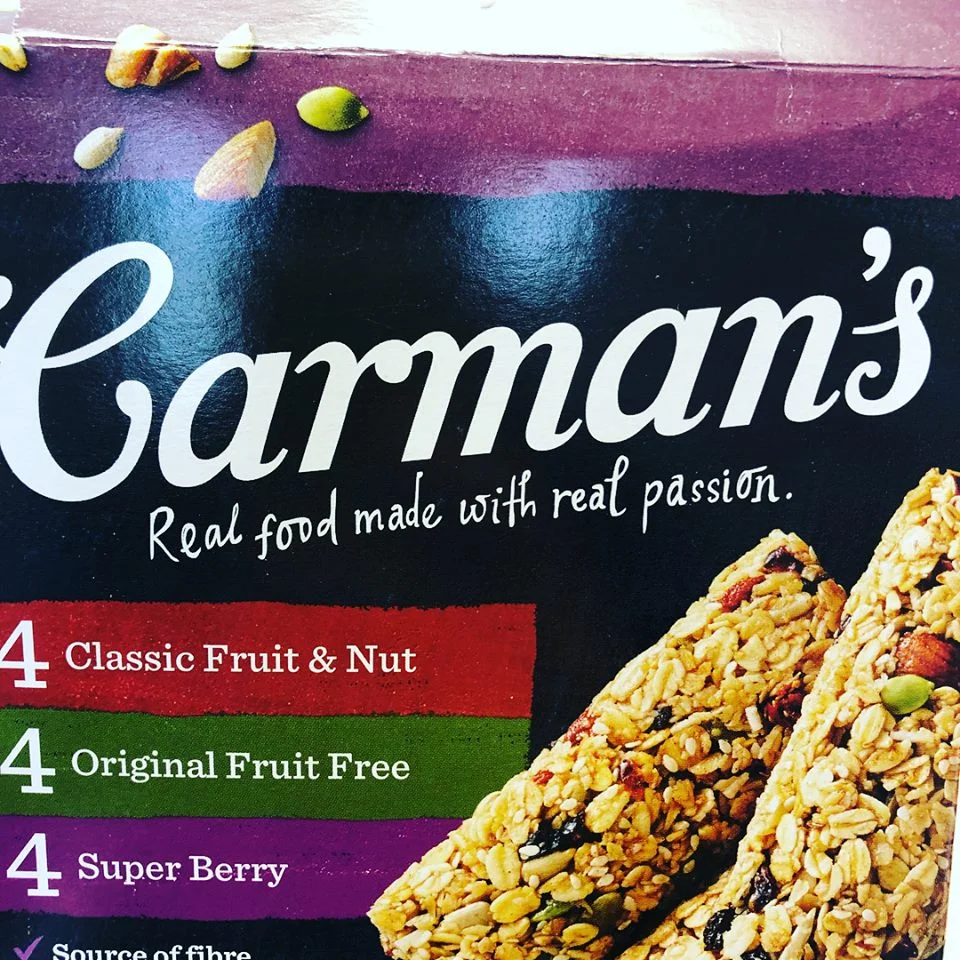 Label reading for Muesli bars- what a minefield!! ✅these Carman’s ones are a pretty good option as they are quite low in added sugar and a good source of whole grains ✅compare muesli bars by looking at the sugar per 100g and generally go for the lowest option ✅remember though- if the muesli bar contains fruit, the natural fruit sugar is included in the sugars line ✅in this situation check out the ingredients list and see whether fruit sits before sugar in the ingredients list (ingredients are listed from largest to smallest ingredient) ❌generally avoid those with 20g of sugar or more per 100g ✅check for whole grain content (in the ingredients list) and go for the highest ✅check fibre per serve (per bar) to see what benefit your child gets from the actual muesli bar - 3g of fibre or more per serve is good. ✅you don’t generally need to worry about fat or sodium (salt) in muesli bars