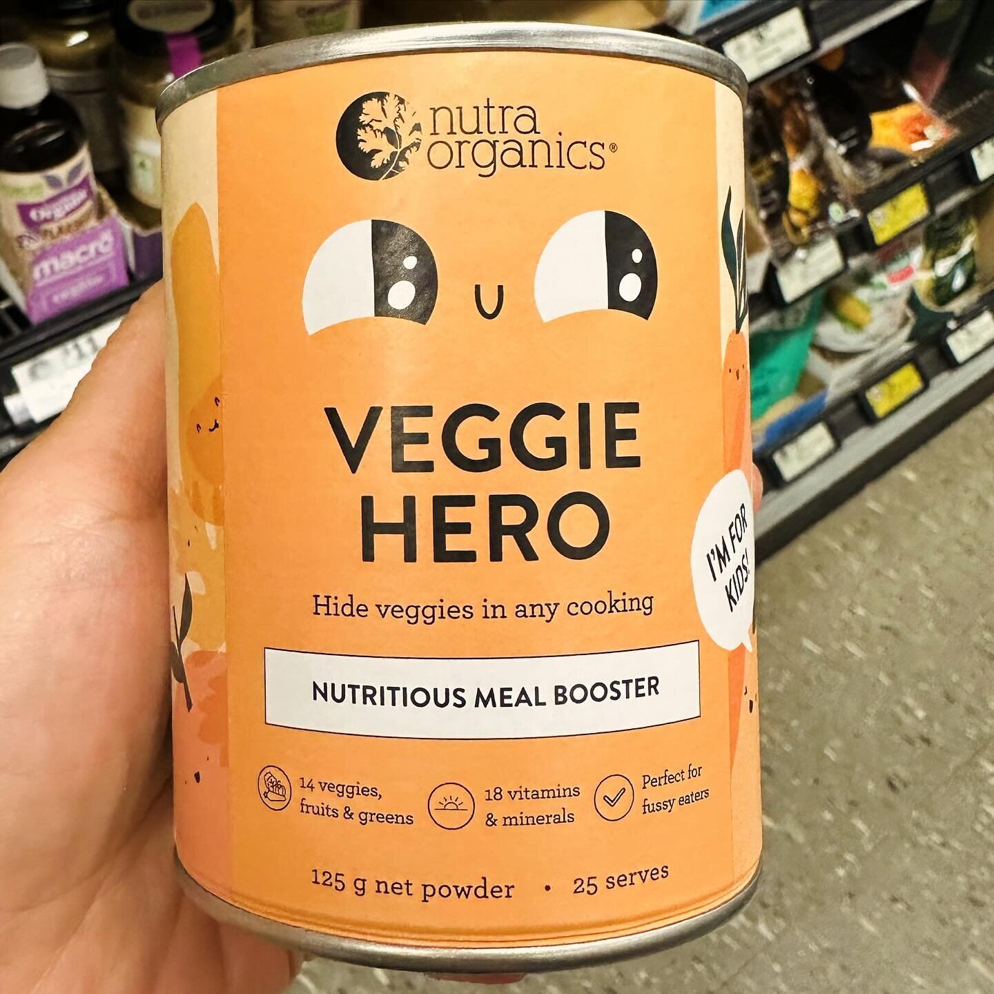 ⭐️ FRIDAY FOOD REVIEW ⭐️

This veggie powder is a reasonable addition to smoothies or your child&rsquo;s meal if they are a super fussy eater. 

✅Suitable from 12 months.
✅ 2 teaspoons powder per serve provides approx 15% of RDI for nutrients such as