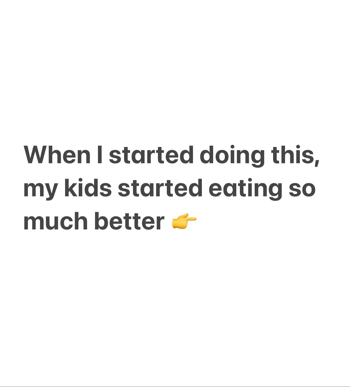 I wish I&rsquo;d done it sooner&hellip;..and when I started doing this, my kids started eating so much better!

I used to sometimes feel so out of control with feeding my kids when they were little. 😩

&hellip;and some mealtimes I was SO frustrated 