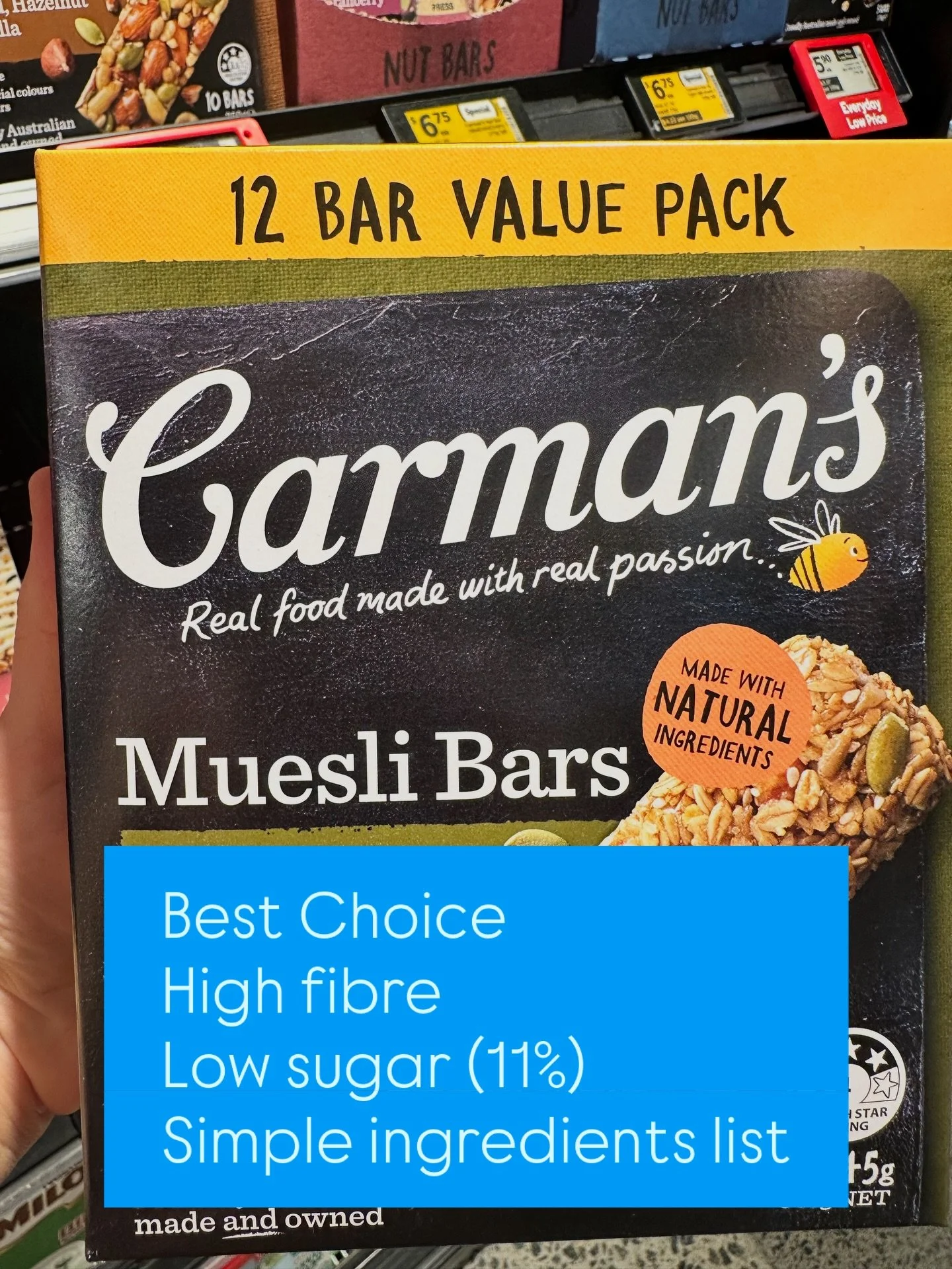 Choosing a decent muesli bar shouldn&rsquo;t feel like decoding a chemistry exam&hellip; but honestly, the muesli bar aisle is a minefield. As a Paediatric Dietitian and mum, here&rsquo;s exactly what I look for when choosing bars for my own kids &md