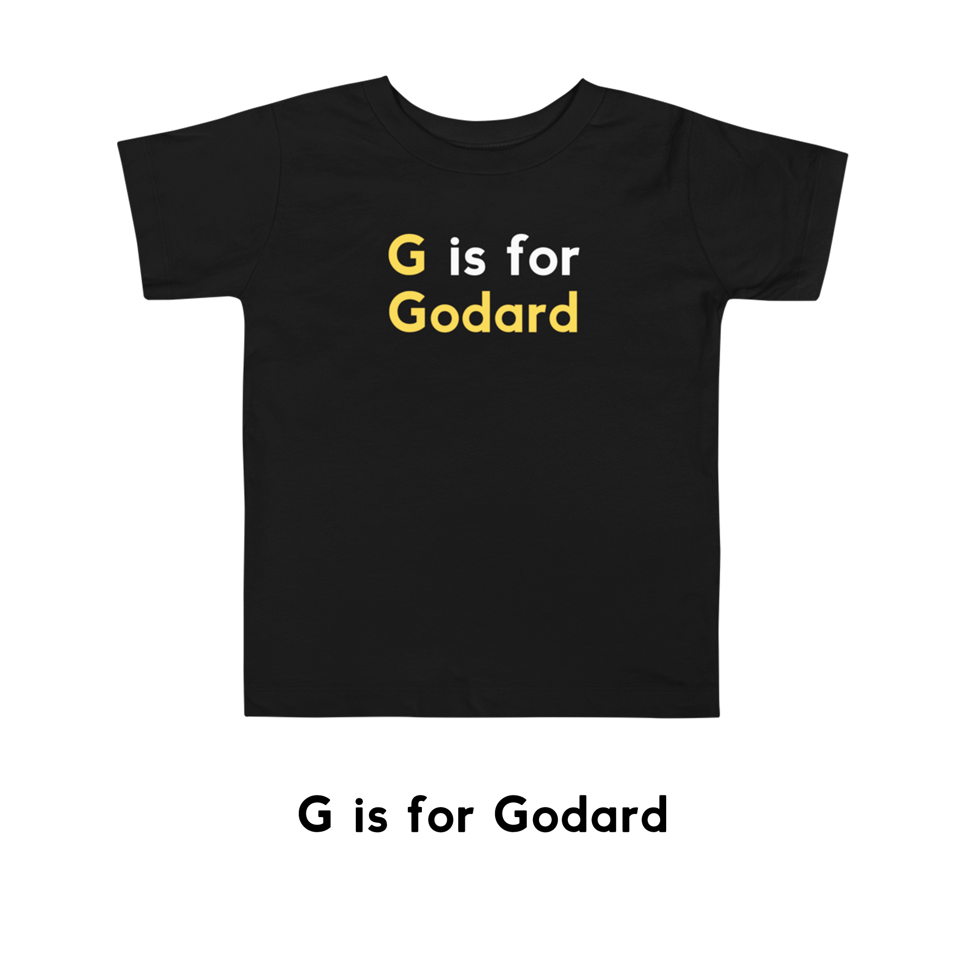 H is for Hitchcock Kids TShirt (Black) — Cinephile