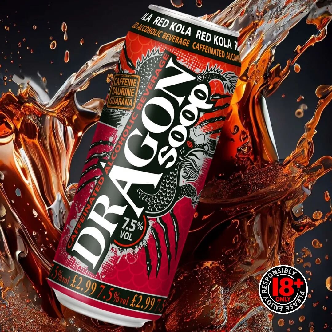 Classic #BankHoliday weather 🌧️ calls for a classic beverage 😋

&gt;&gt; dragonsoop.com 

7.5% ABV. Contains #Caffeine, #Taurine &amp; #Guarana. 18+ only.

Please enjoy #dragonsoop responsibly