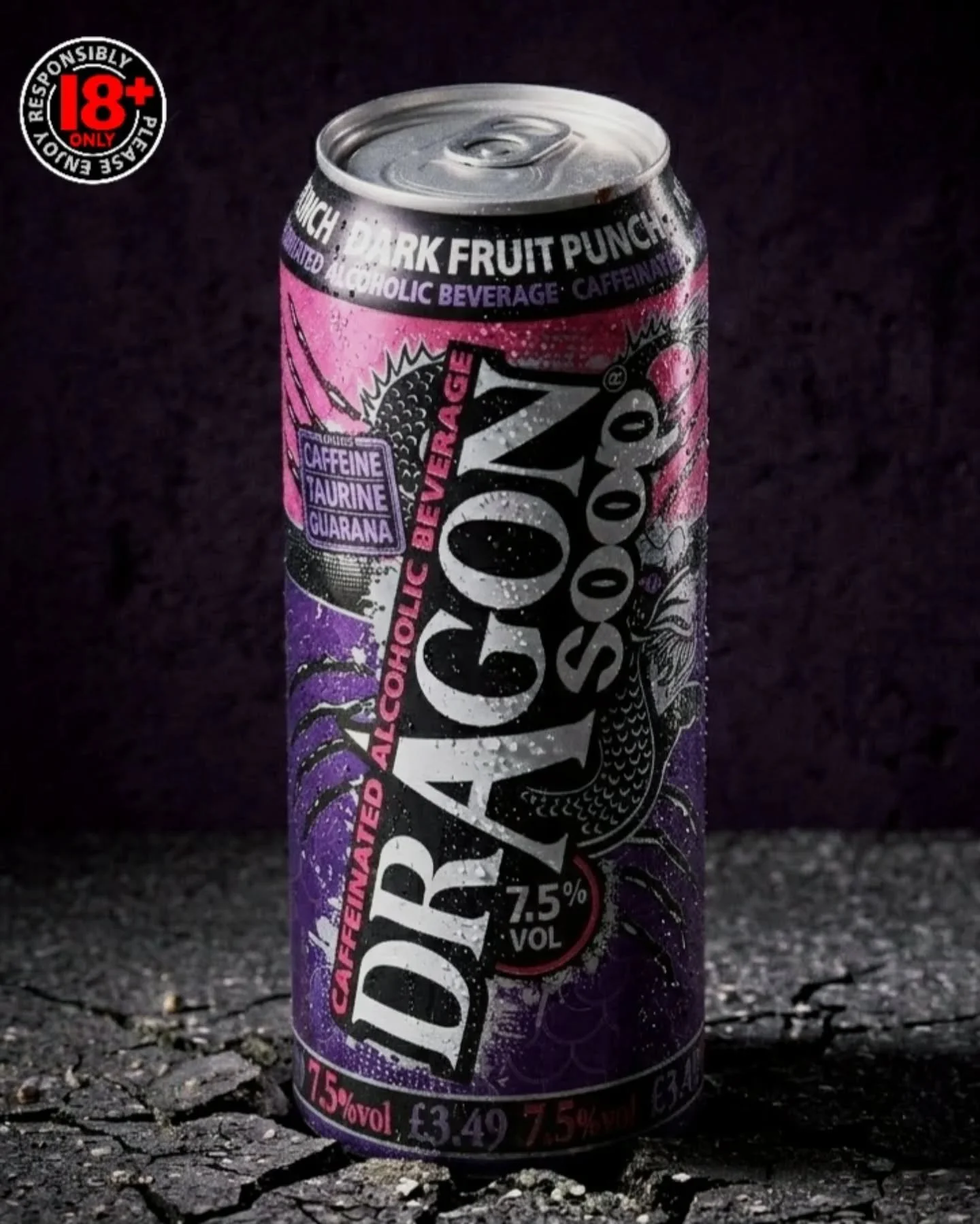 Sunday drop 😈

#DragonSoop Dark Fruit Punch is 7.5% ABV. Contains Caffeine, Taurine &amp; Guarana.

dragonsoop.com 

18+ only. Please enjoy responsibly