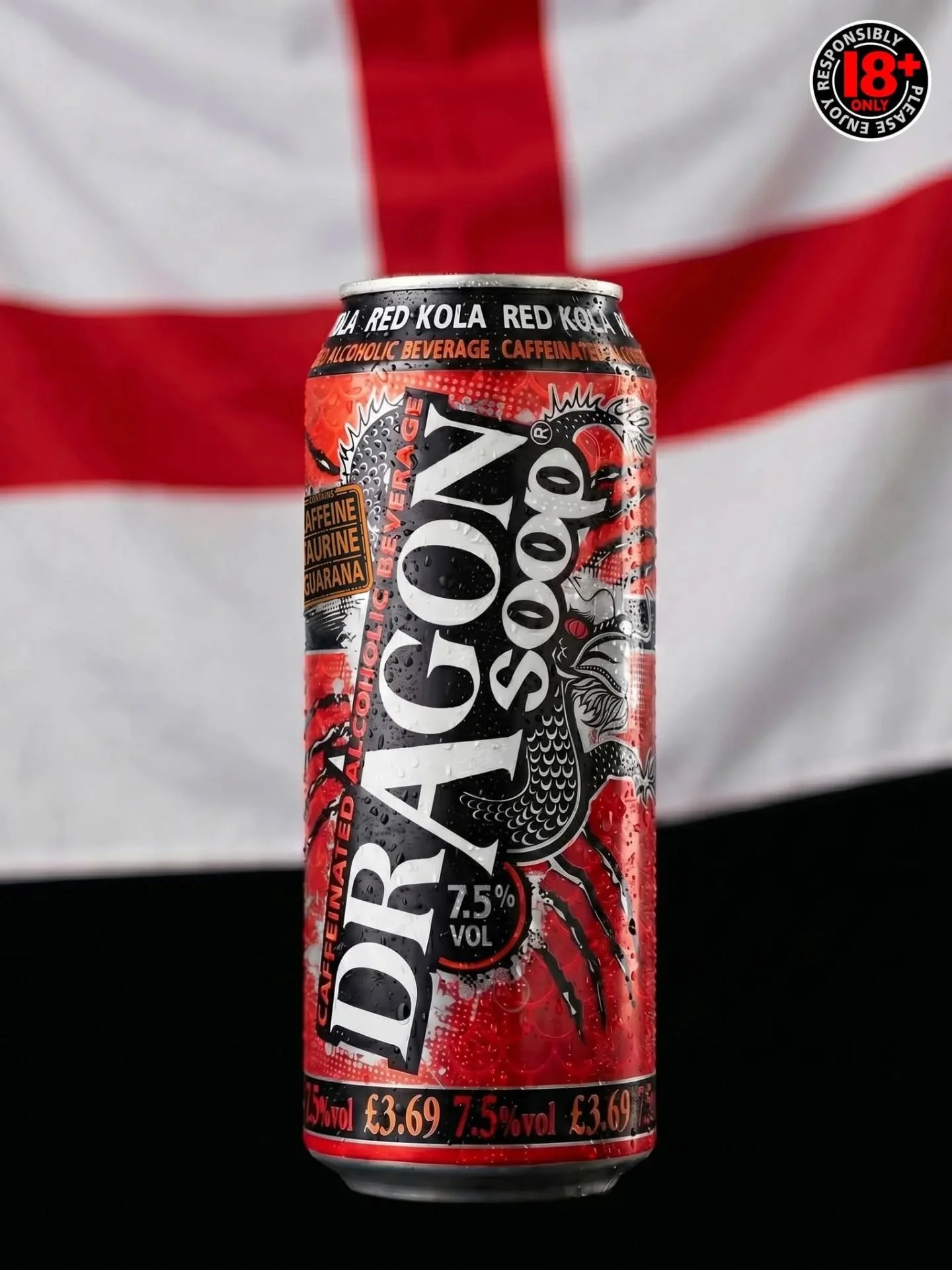 Cheers 🏴󠁧󠁢󠁥󠁮󠁧󠁿🐲

#DragonSoop is 7.5% ABV. Contains Caffeine, Taurine &amp; Guarana.

dragonsoop.com 

18+ only. Please enjoy responsibly

#stgeorgesday