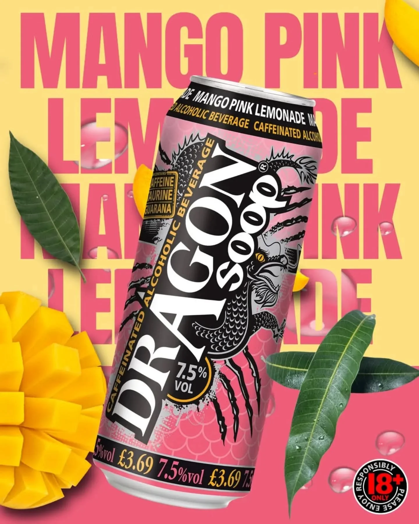 🥭💖🤤

#DragonSoop is 7.5% ABV. Contains Caffeine, Taurine &amp; Guarana.

http://dragonsoop.com

18+ only. Please enjoy responsibly