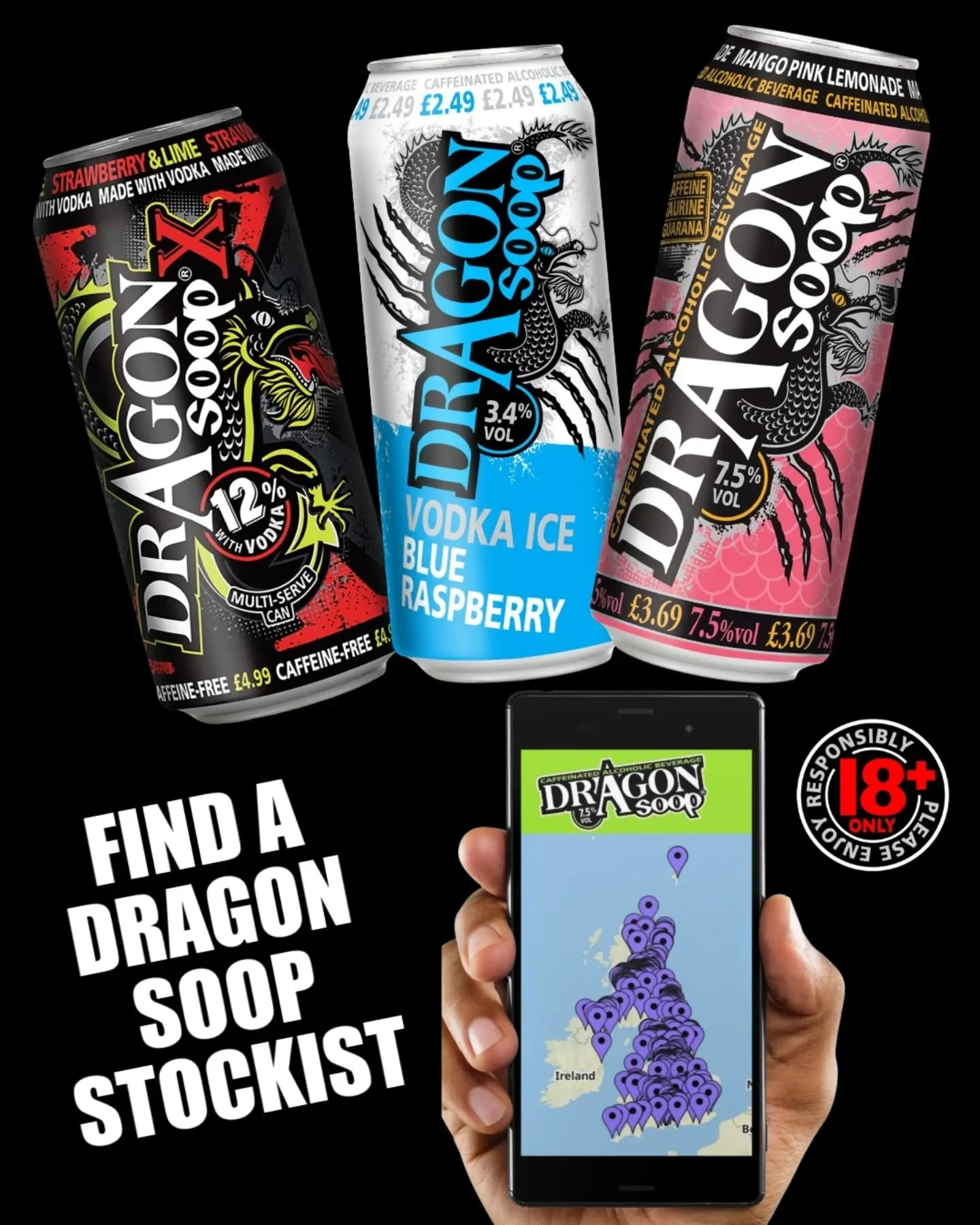 DRAGON SOOP RETAILERS! Is your store on the map? 📍🐉

Dragon Soop fans are checking this map every day to find their nearest stockist!

Once you're on the map, you&rsquo;re in the hat for our MONTHLY RETAILER DRAW to win a Dragon Soop Retailer Bundl
