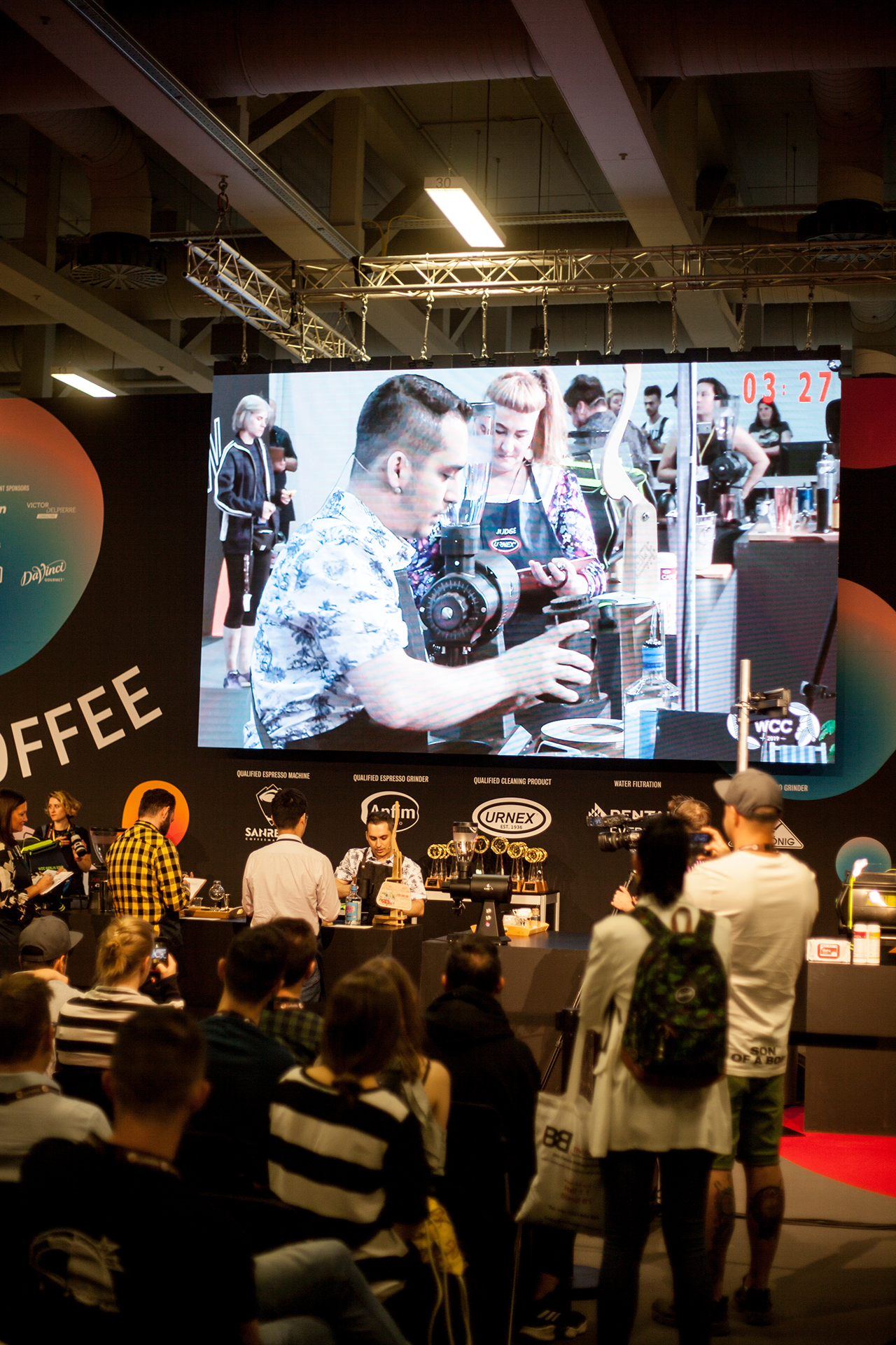 A lot of people at one of the four coffee championships
