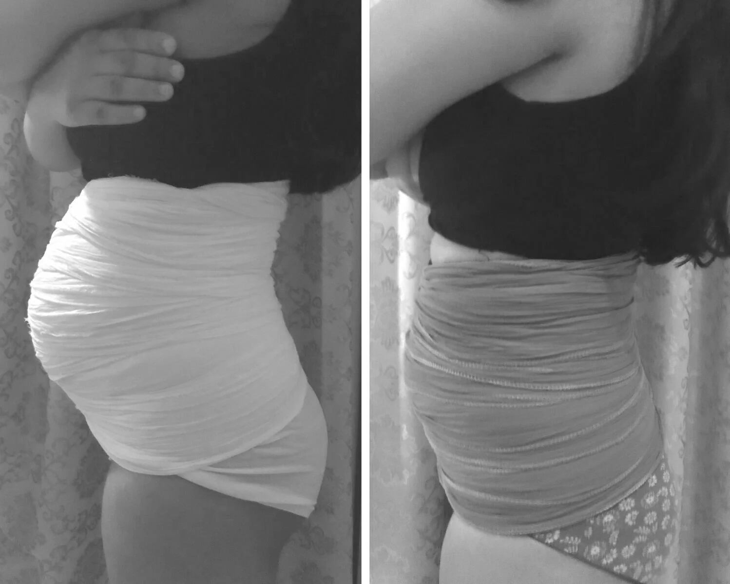belly binding before and after