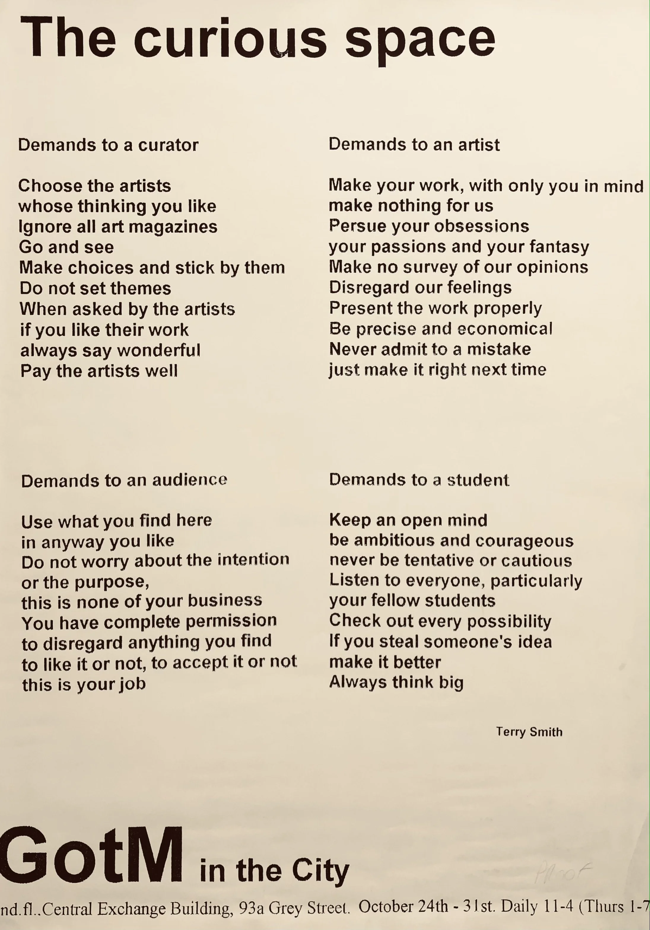 Text and Talks Overview — Terry Smith