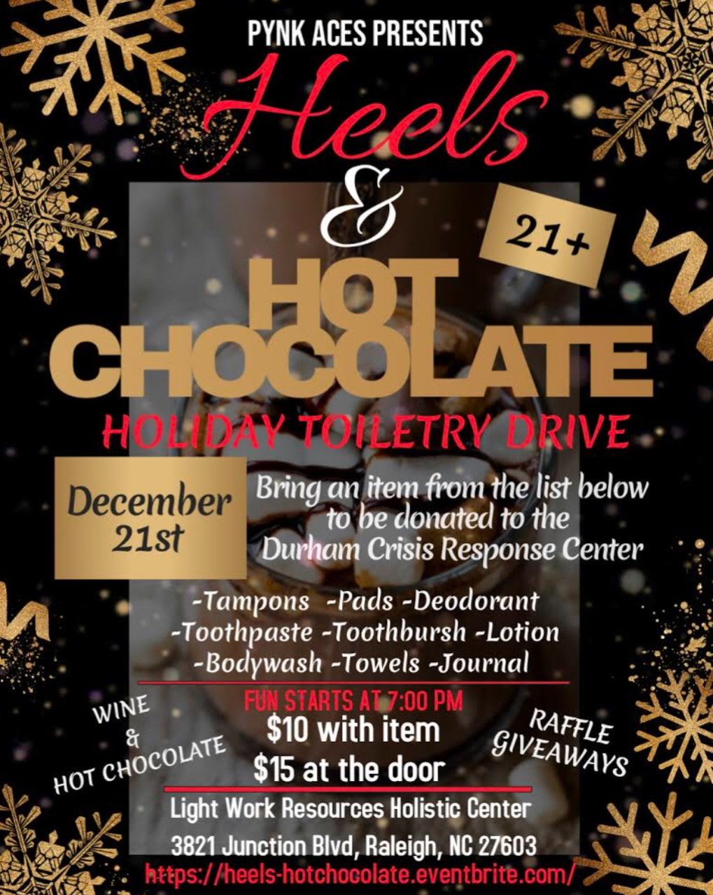 Pynk Aces Presents Heels and Hot Chocolate with 7Ven