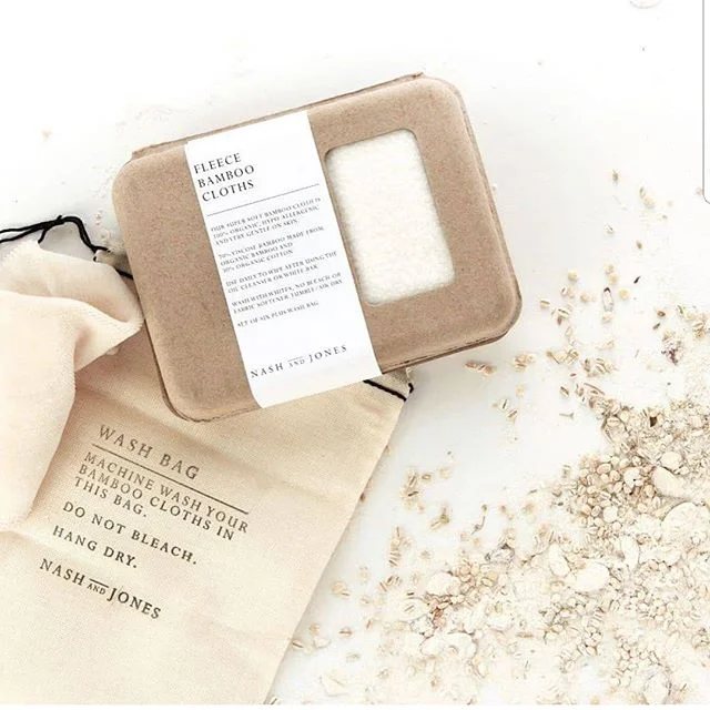 A set of four of the softest double-sided cloths that are sure to become your favorite part of cleansing. Gentle on skin, made of organic cotton and bamboo, and naturally antimicrobial, these cloths elevate the mundane task of cleansing from a necess