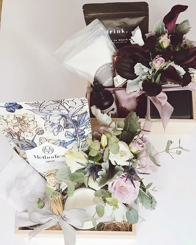 Mother&rsquo;s Day is just a few days away! 🌸 We&rsquo;ve assembled two beautiful box options filled with green beauty products, locally made goods, and local floral arrangements for the &ldquo;moms&rdquo; in your life. They deserve to be pampered! 