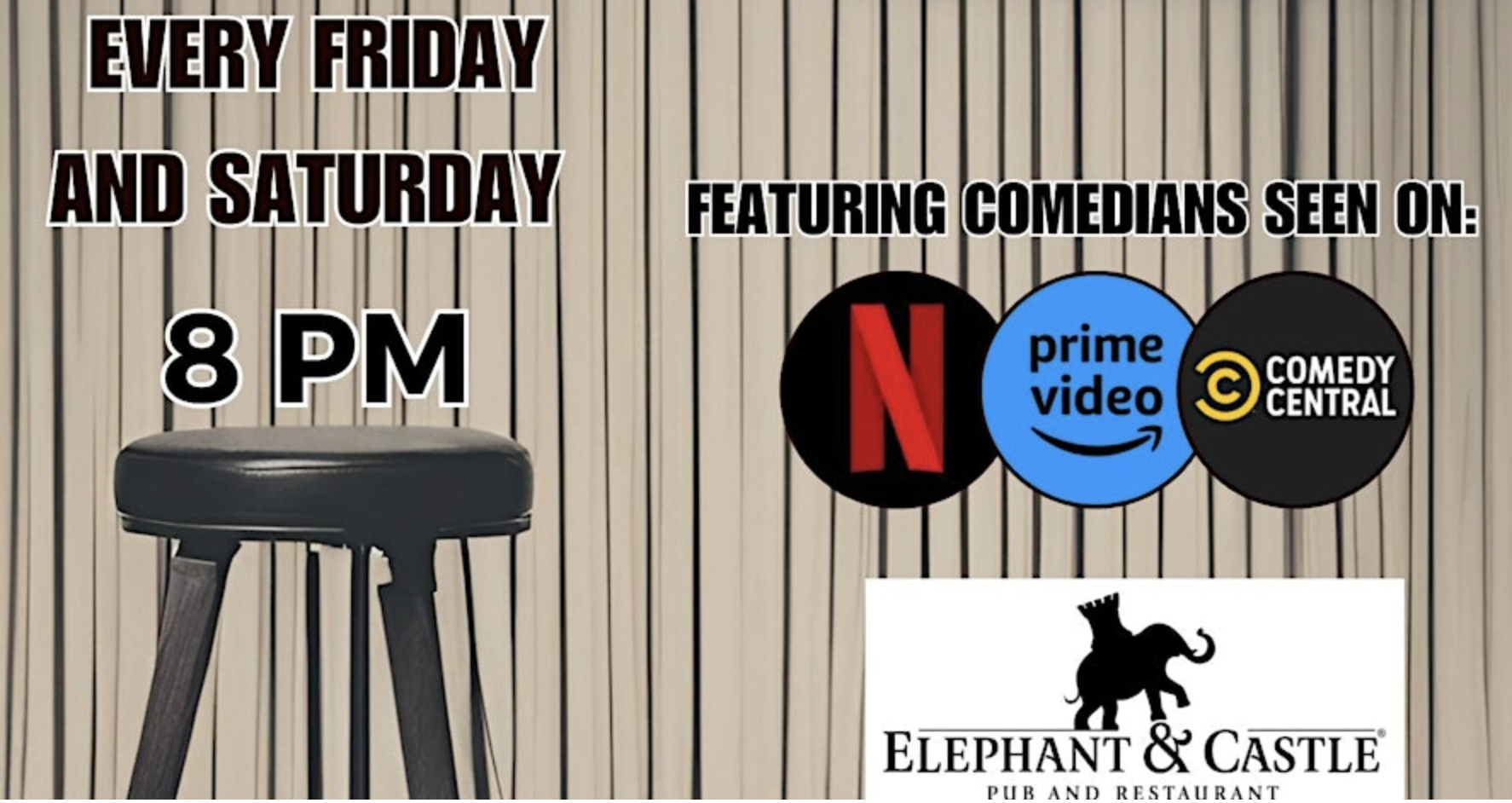 Comedy Night at The Elephant and Castle  