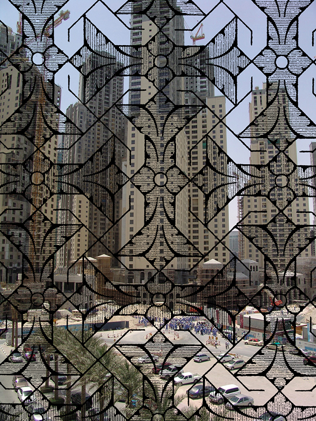 Dubai Jungle, 2016 Intervened digital photography 45 x 33 cm
