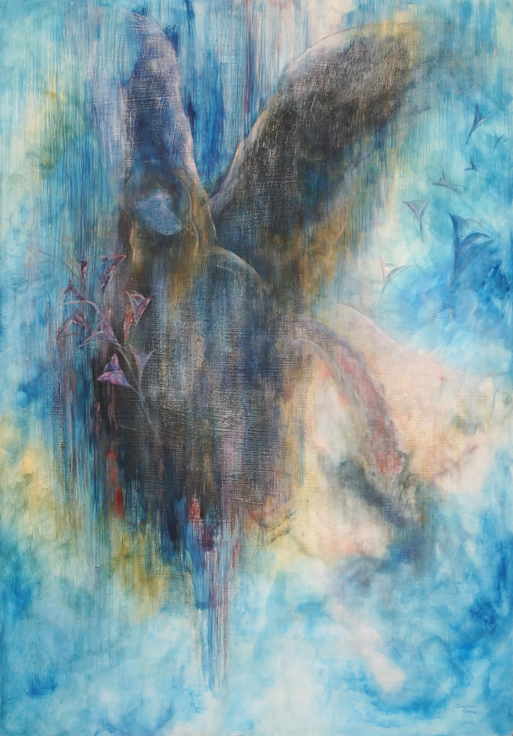 Archangel Gabriel, 2009 Mixed technique: acrylic and oil on wood 122 x 86 cm