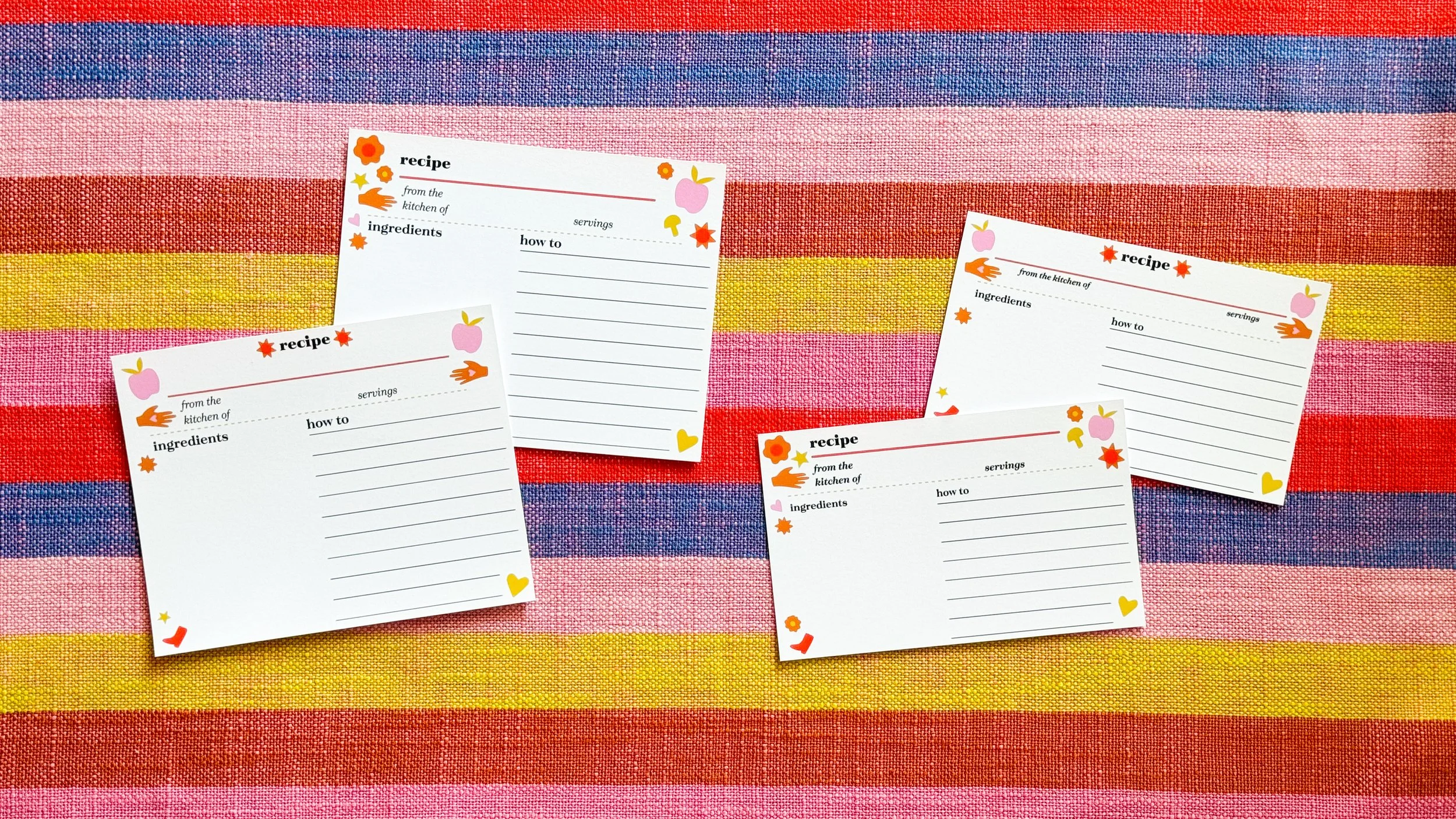 Recipe Card Set