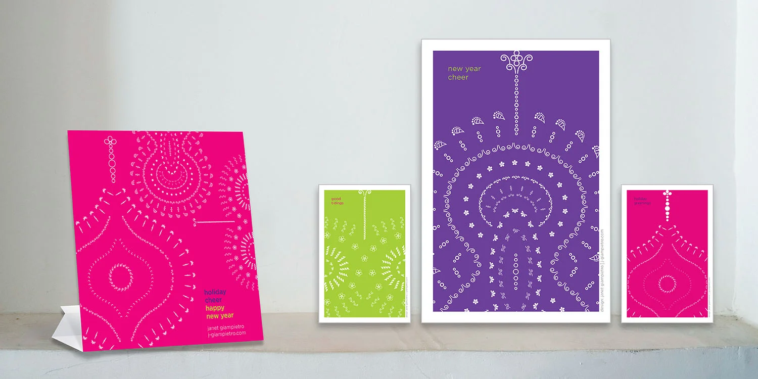 Designing greeting cards is a great storytelling challenge: Capturing an organization, person, or special event in one fleeting moment.