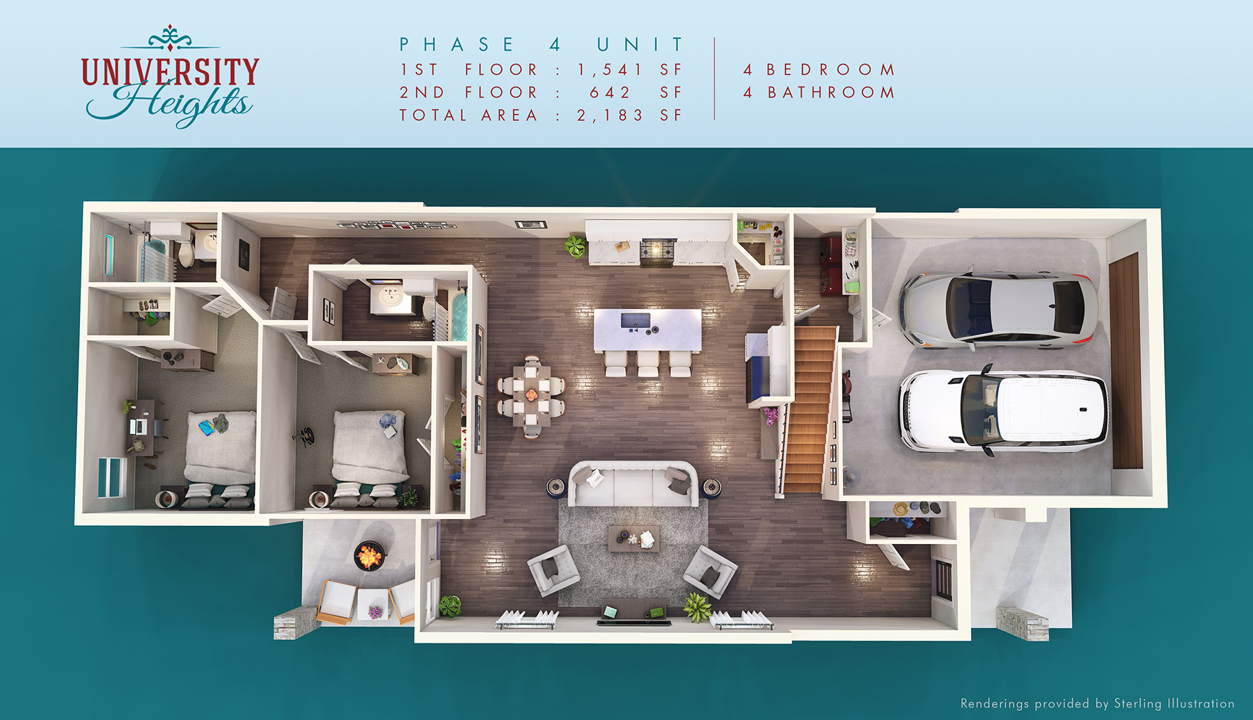 University Heights 3D Cutaway Floorplan_Garage Front_Labeled_Mobile.jpg