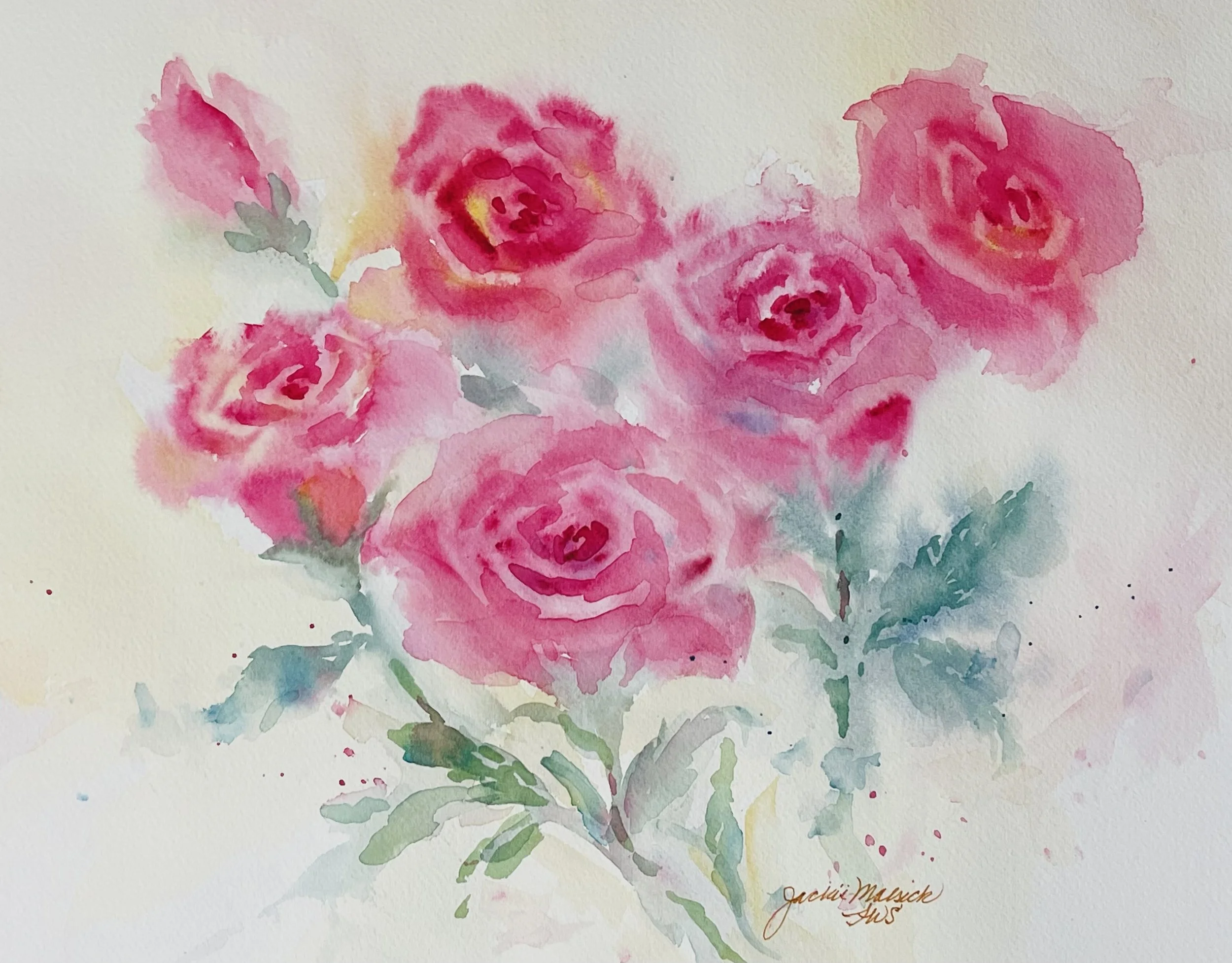 (Beginner) Splash! Jump Into Watercolor: Roses