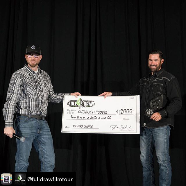 Repost from @fulldrawfilmtour using @RepostRegramApp - 2018 was a great year!! All the filmmakers brought their A game and really took the show to another level! The fans have spoken and voted &lsquo;2 Close 4 Comfort 2.0&rsquo; from @outbackoutdoors