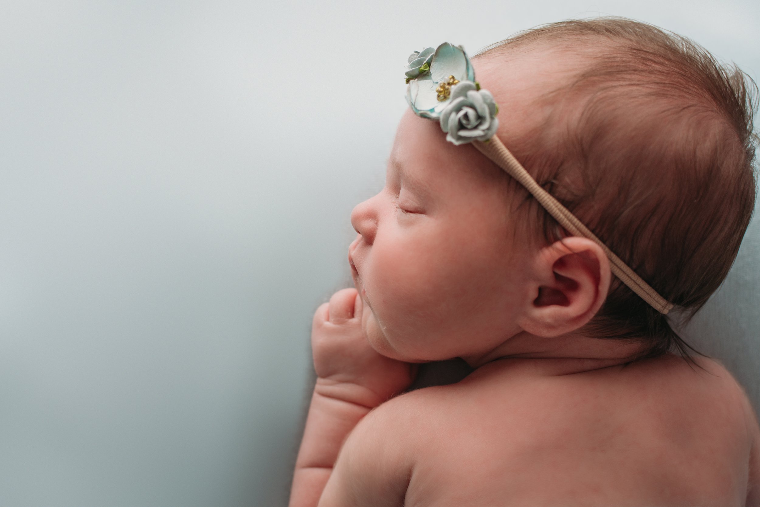 Newborn side profile 