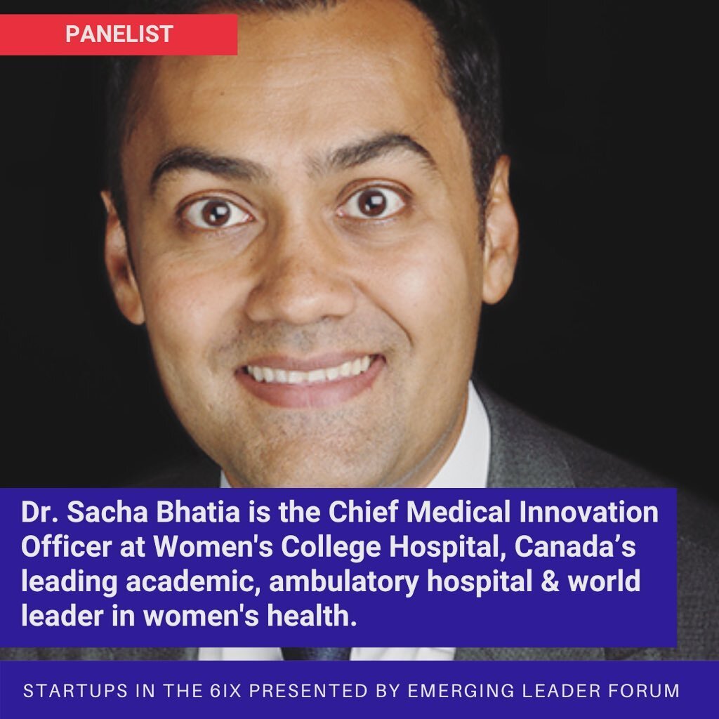 Our Startups in the 6ix virtual event will kick off with an esteemed panel. Join us next Wednesday (October 21st) at 5:30pm EST. 
.
.
Have you bought your tickets yet? Check out the link in our bio for more details.
.
.
#virtualevents #healthtechnolo