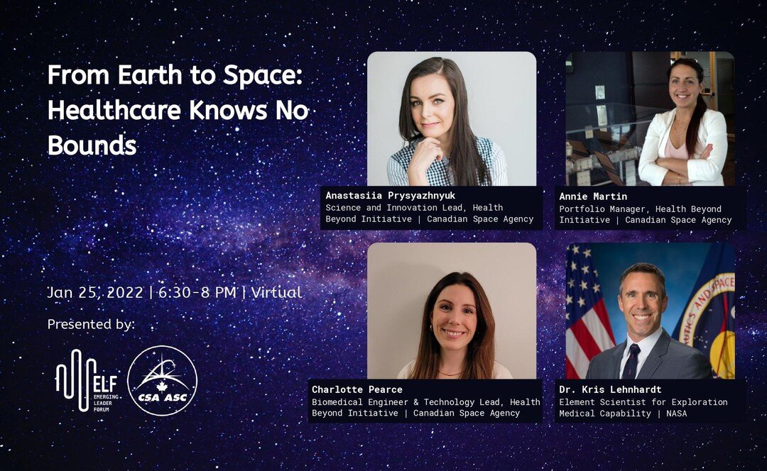 How can we leverage innovative technologies to deliver remote healthcare (and we mean really remote!)? 
On January 25th, members of CSA and NASA will share how they are planning for the next steps in human space exploration that will lead us to the M