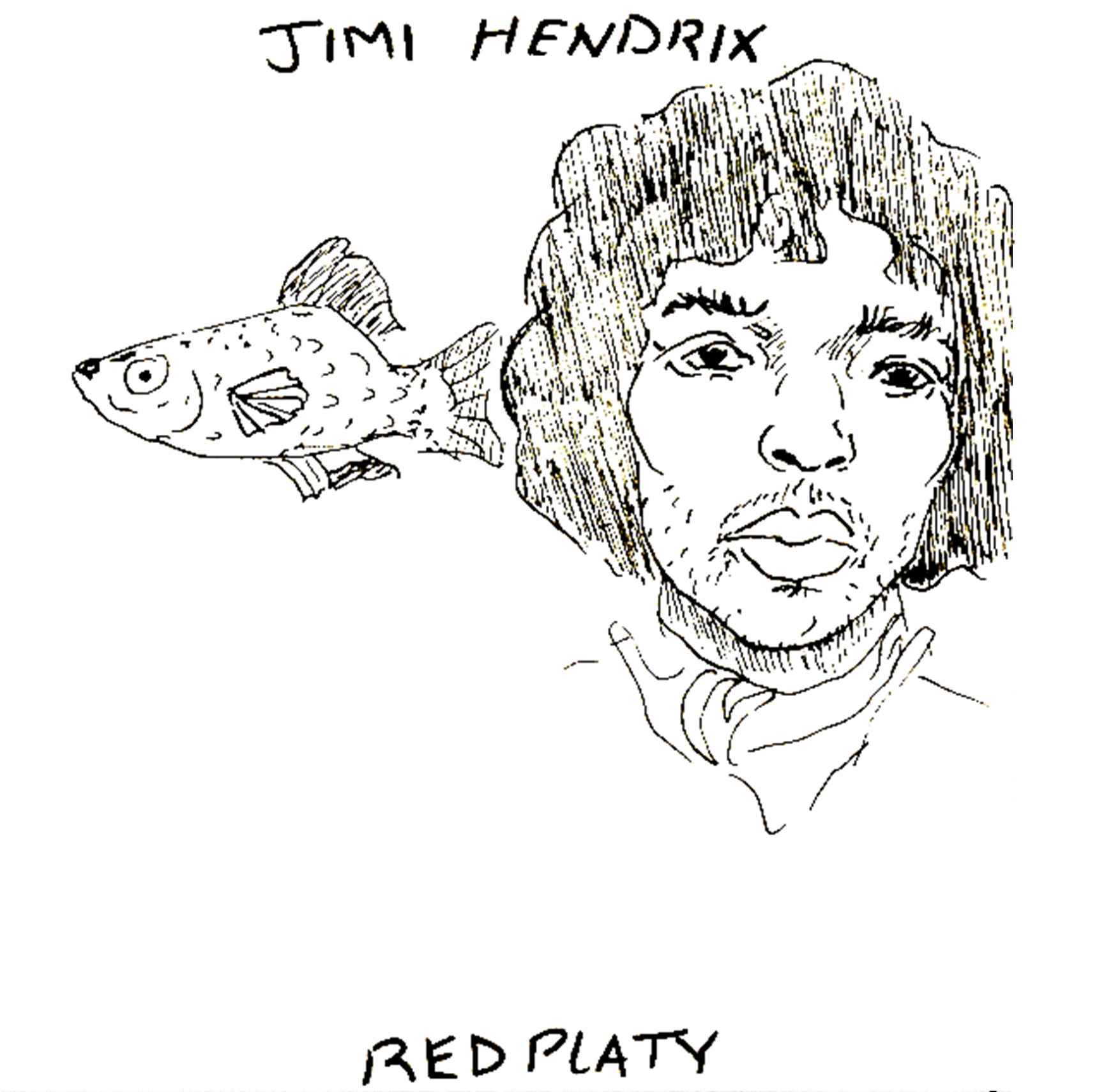 red fish as frontmen comic - Jimi Hendrix.png