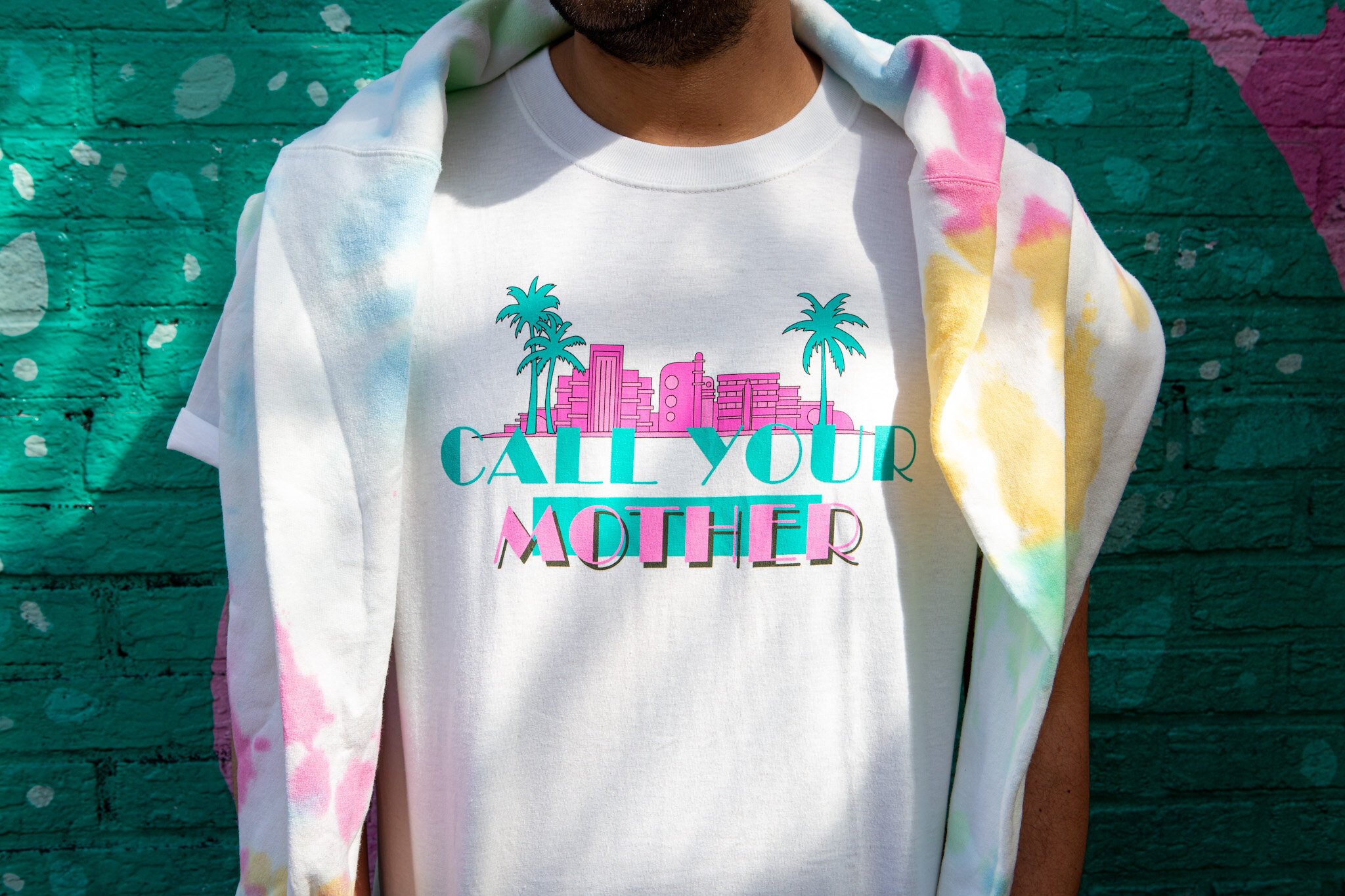 food casual Jew Miami Vice T-Shirt — Call Your Mother Deli
