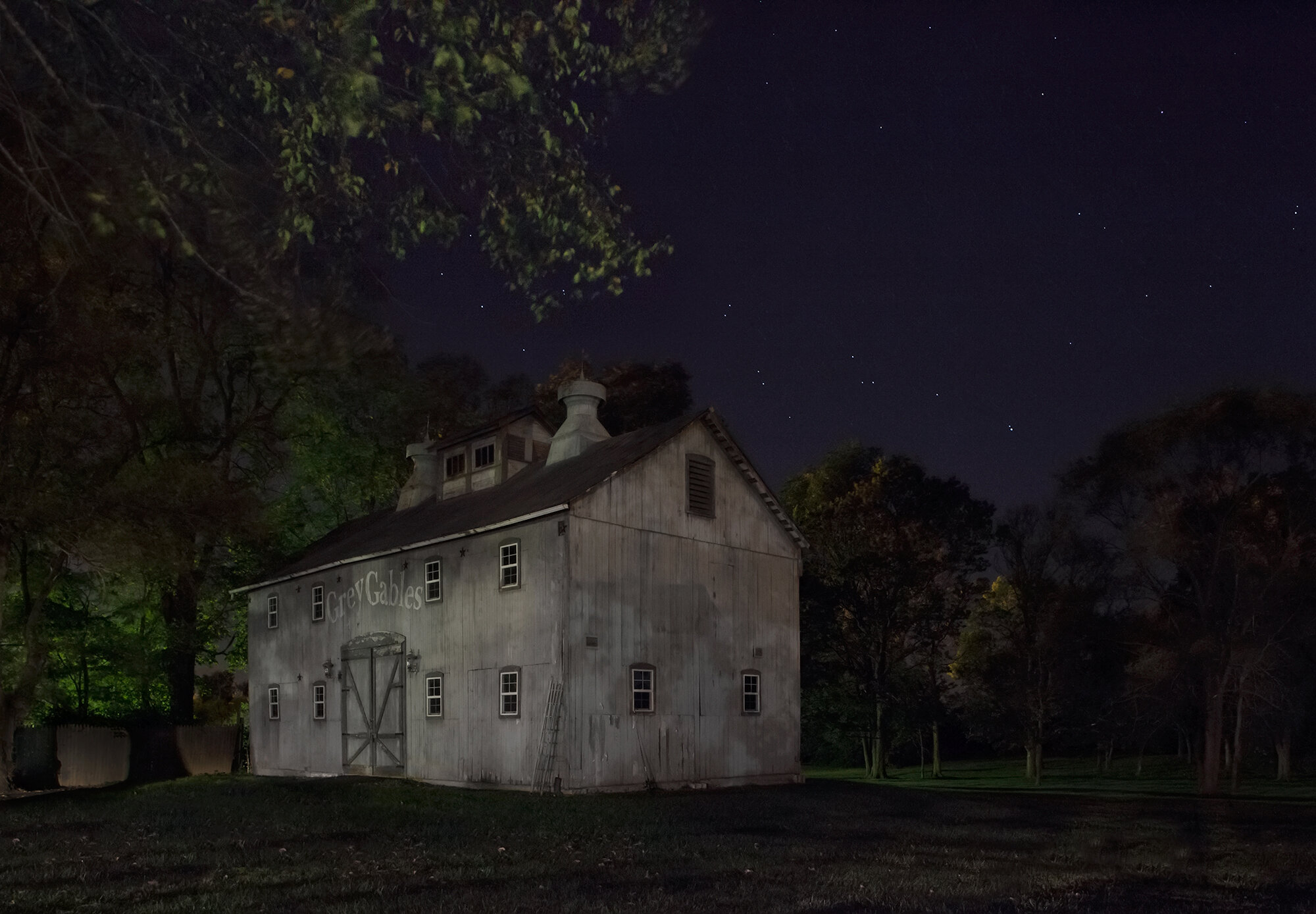 Look for the Gray Barn Out Back