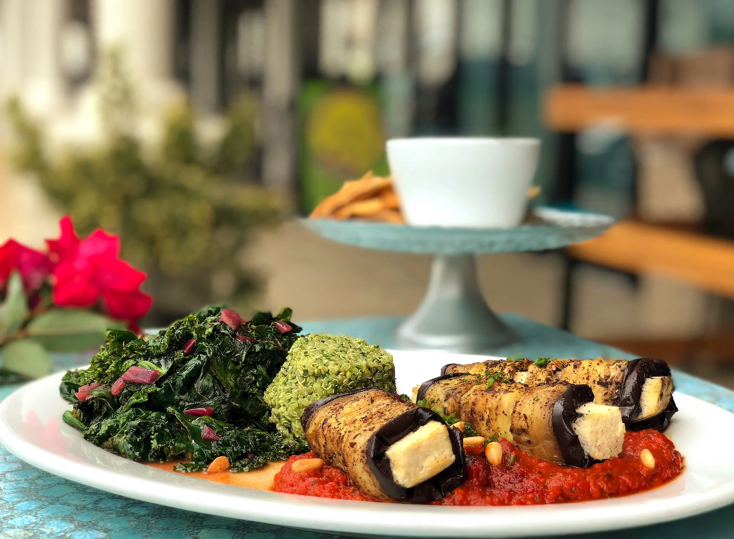 Eggplant Wrapped Tofu