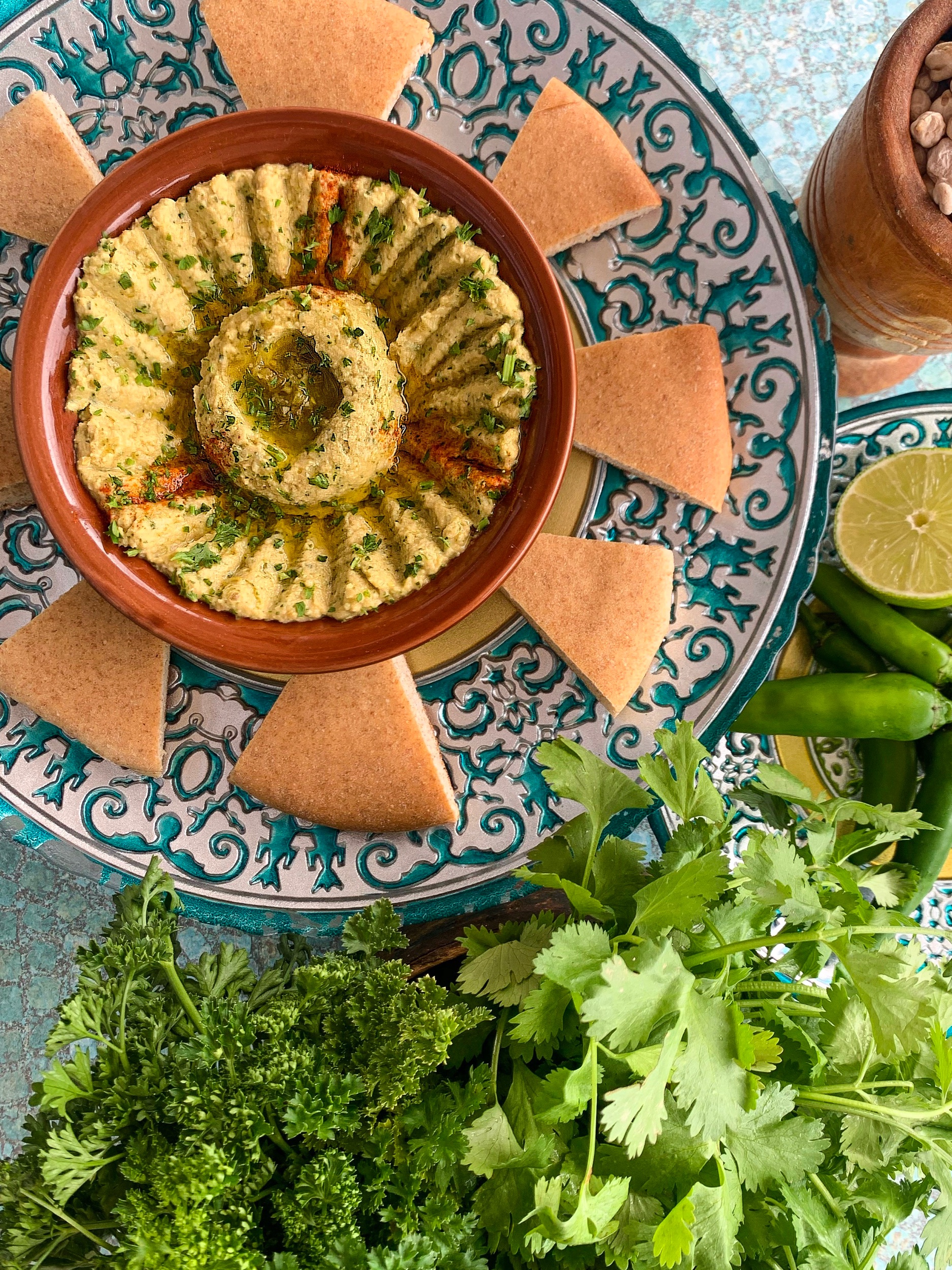 Spicy Jalapeño-Cilantro Hummus