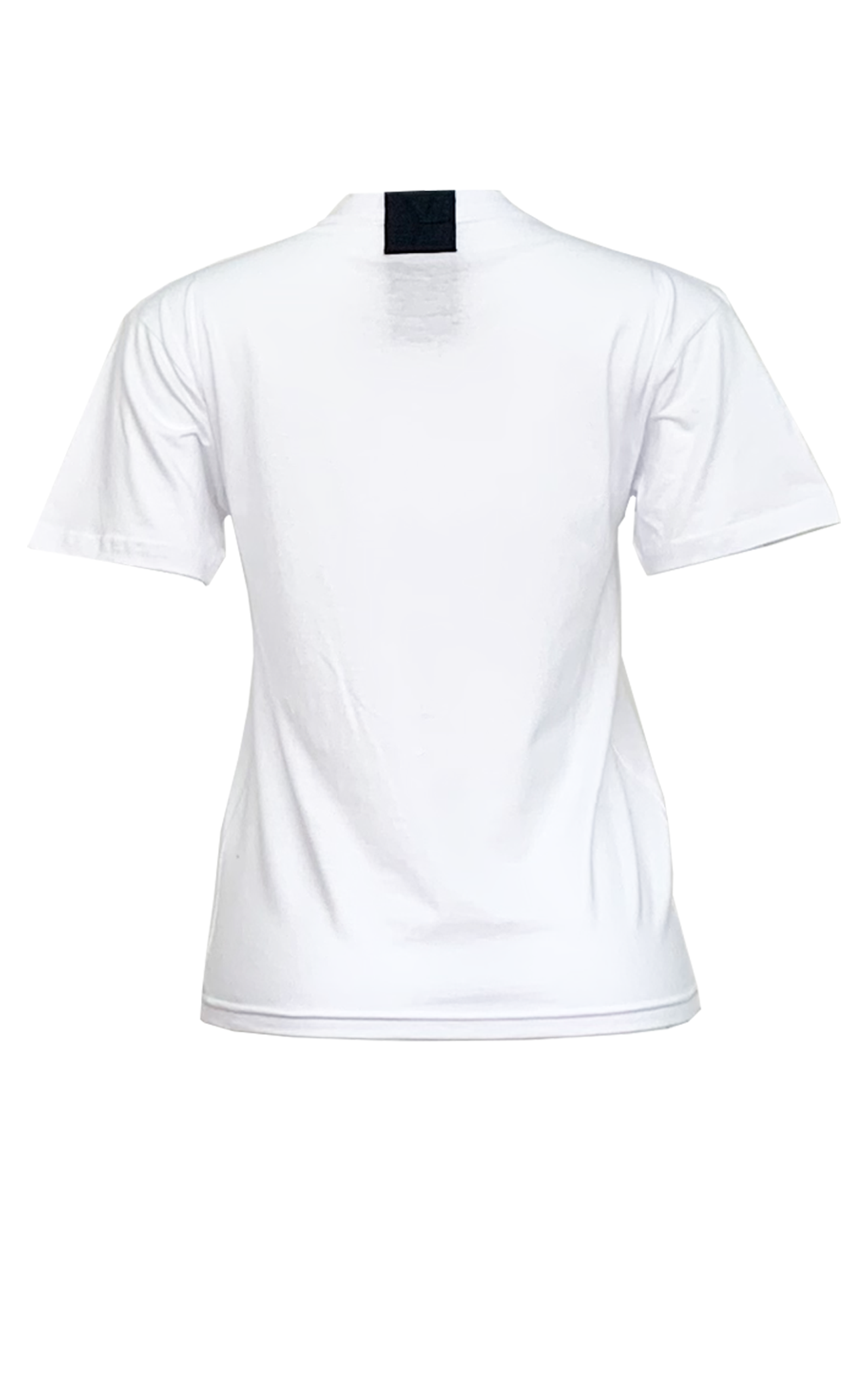 Short sleeve white t-shirt with ALOHA print on chest