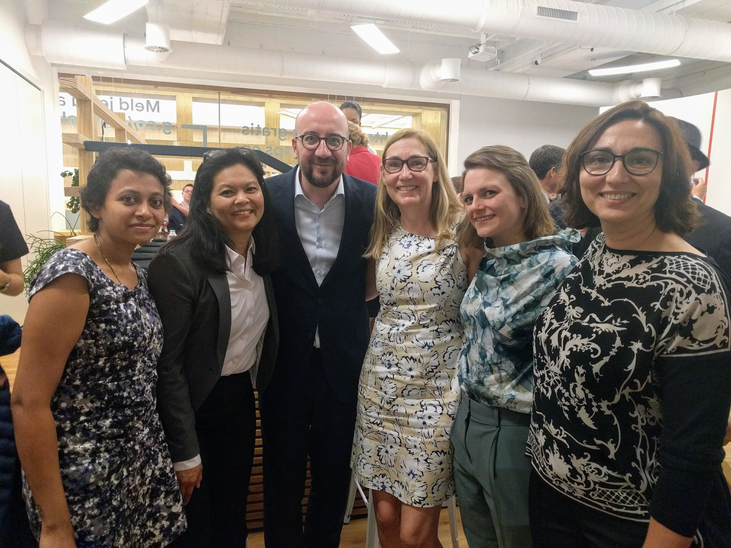 CWF and Charles Michel, the president of the European Council / Belgian PM
