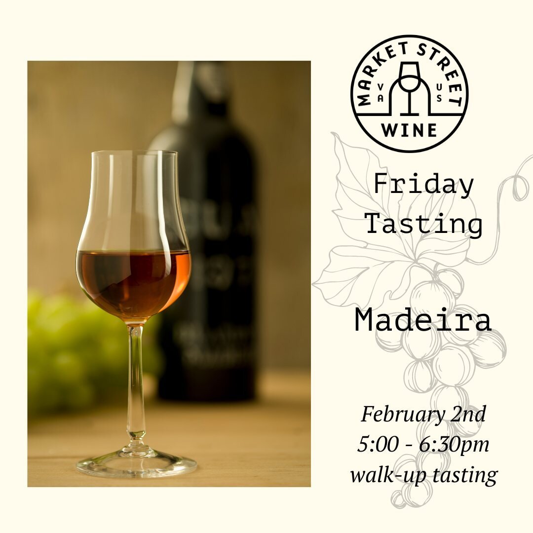 Wine Tasting! - Madeira!⁠
Portugal's other fortified wine!⁠
⁠
⁠
⁠
⁠
#marketstwine #winetasting #wineswithstories #winesworthdiscovering #winesworthsharing #cvillewine #cville #shoplocal #4thstreetcville #wine #madeira #portugalwine