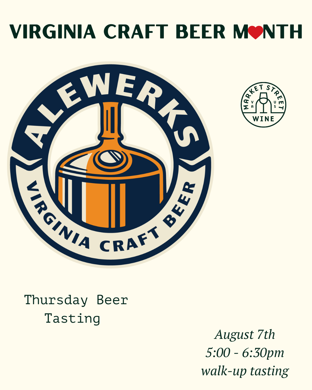 Thursday Tasting : Virginia Craft Beer Month!