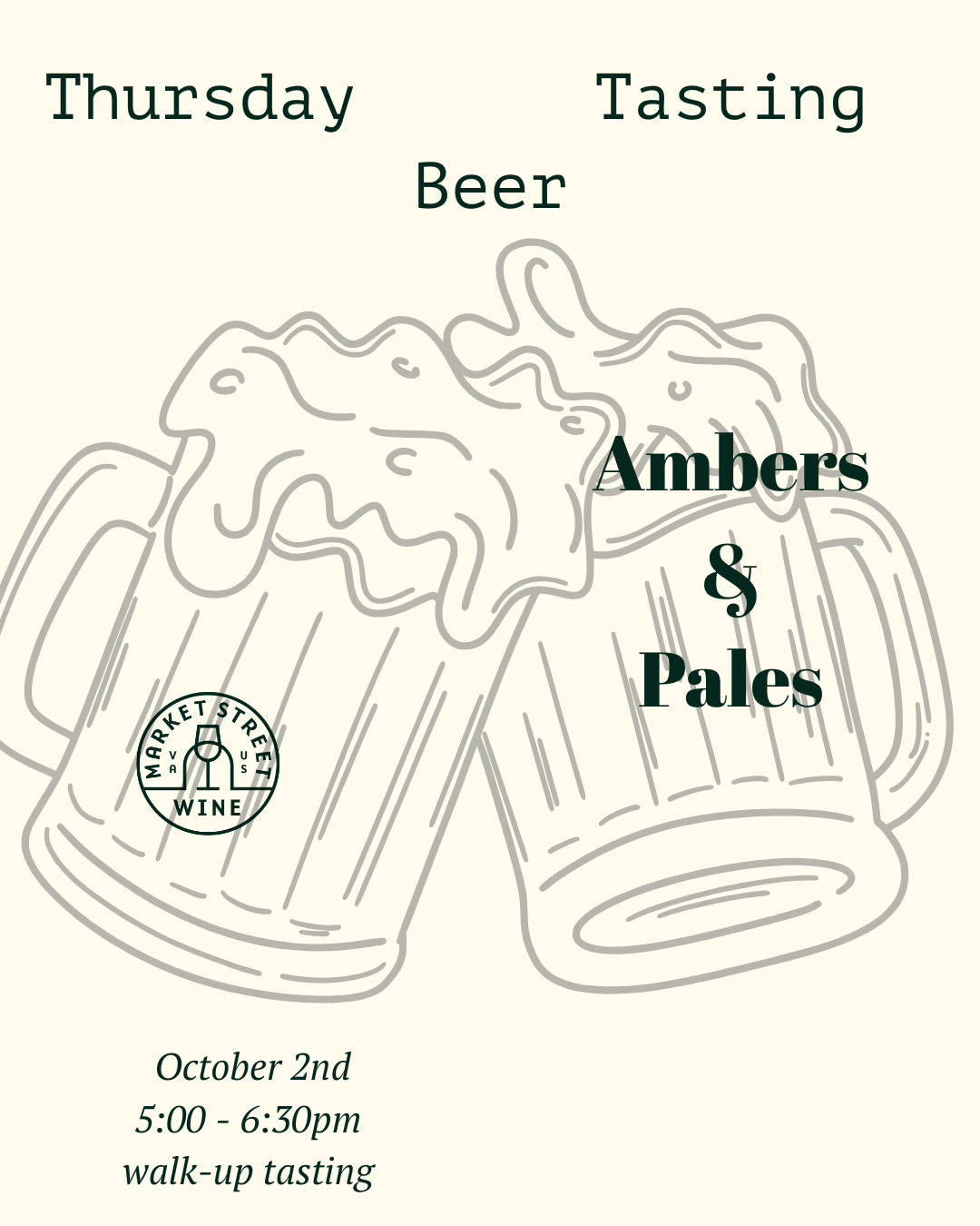 Thursday Tasting : Ambers & Pale Ales