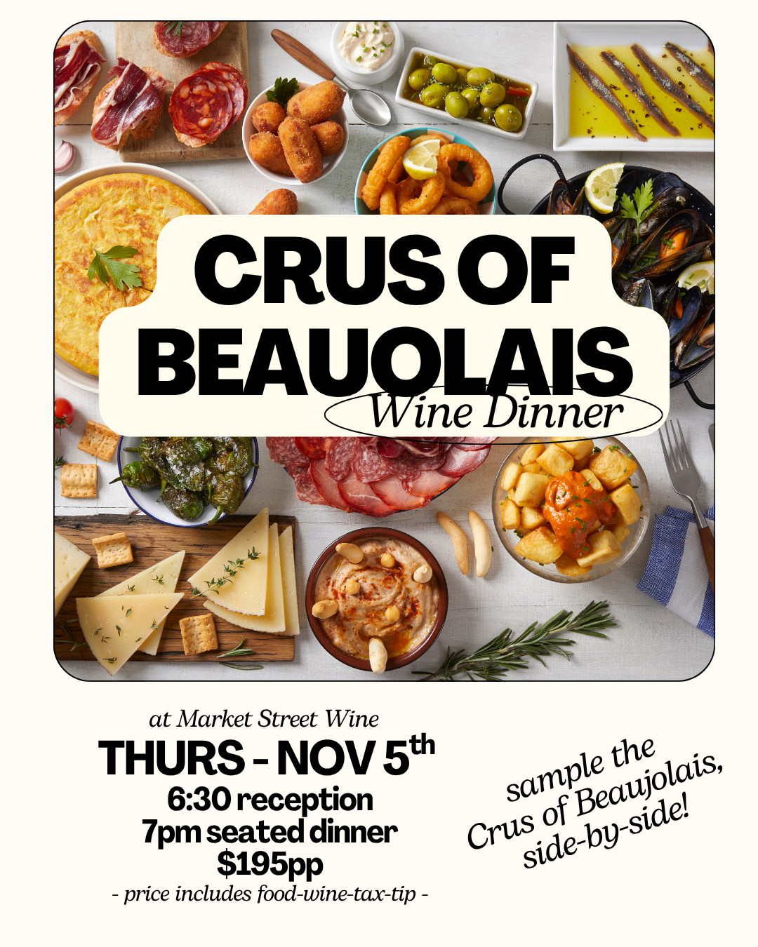 Wine Dinner - The Crus of Beaujolais 